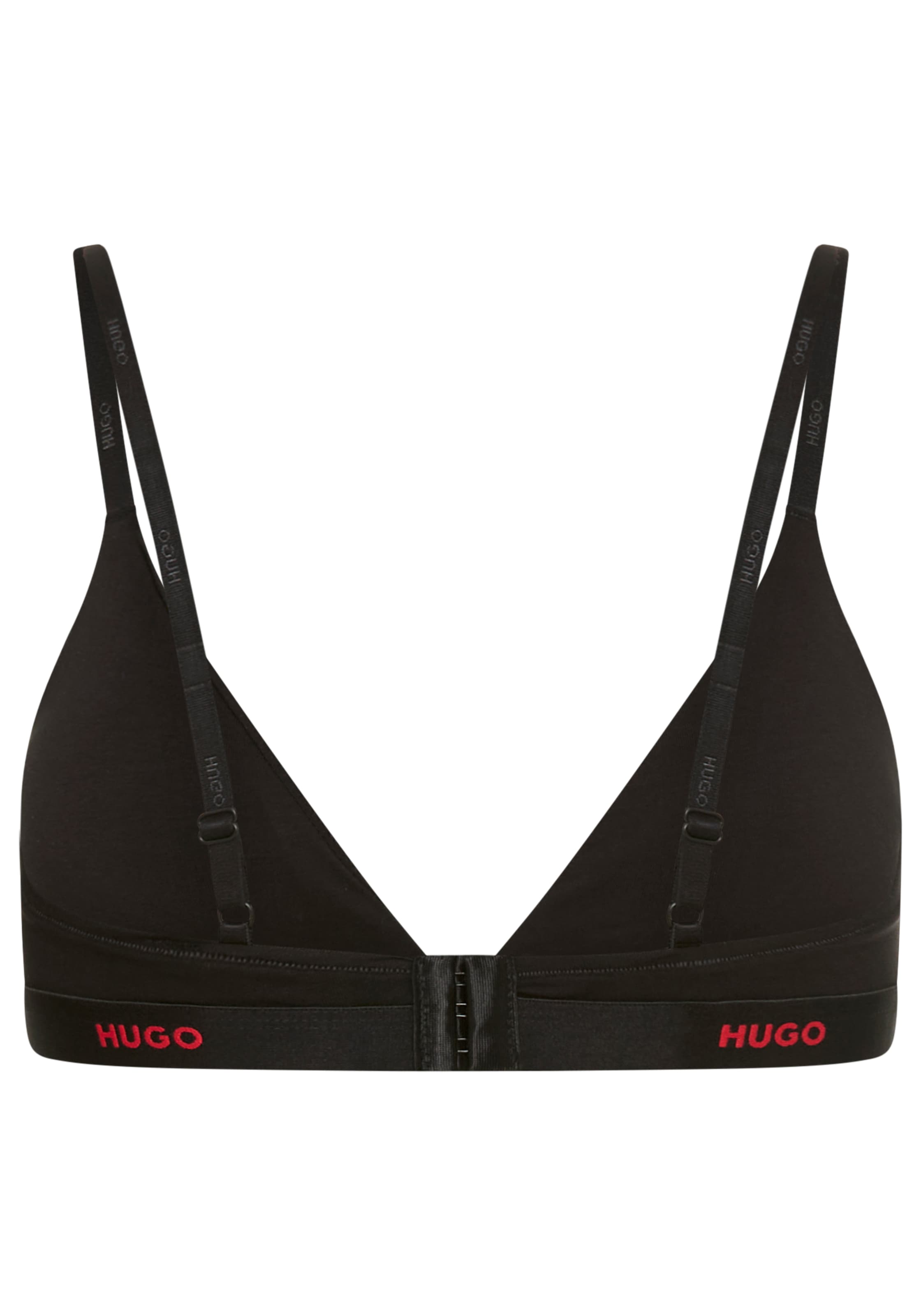 HUGO Underwear Triangel-BH »aus Stretch-Baumwolle mit Logo-Unterbrustband«, mit herausnehmbaren Polstern, geformte Körbchen