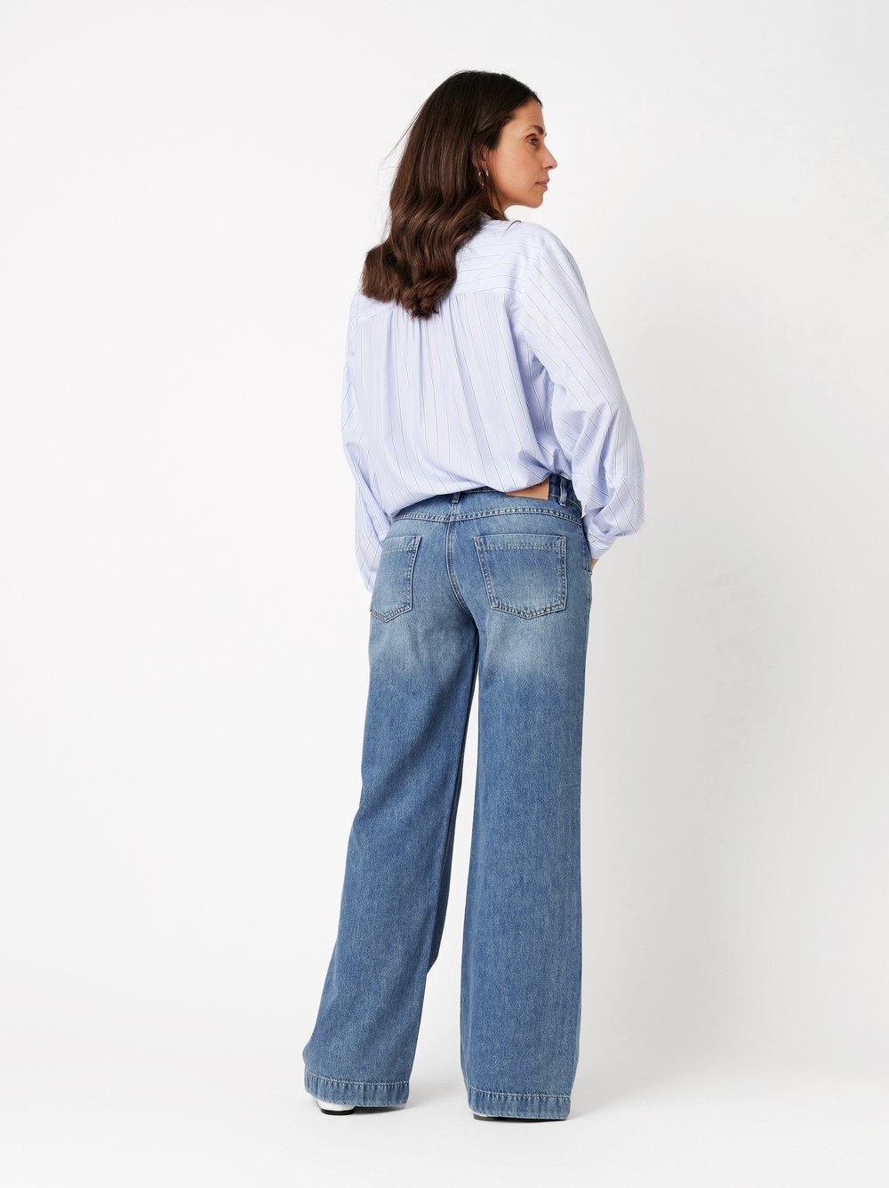 TONI Bootcut-Jeans »Ella Wide« mit Schnallen und Knöpfen am Bund