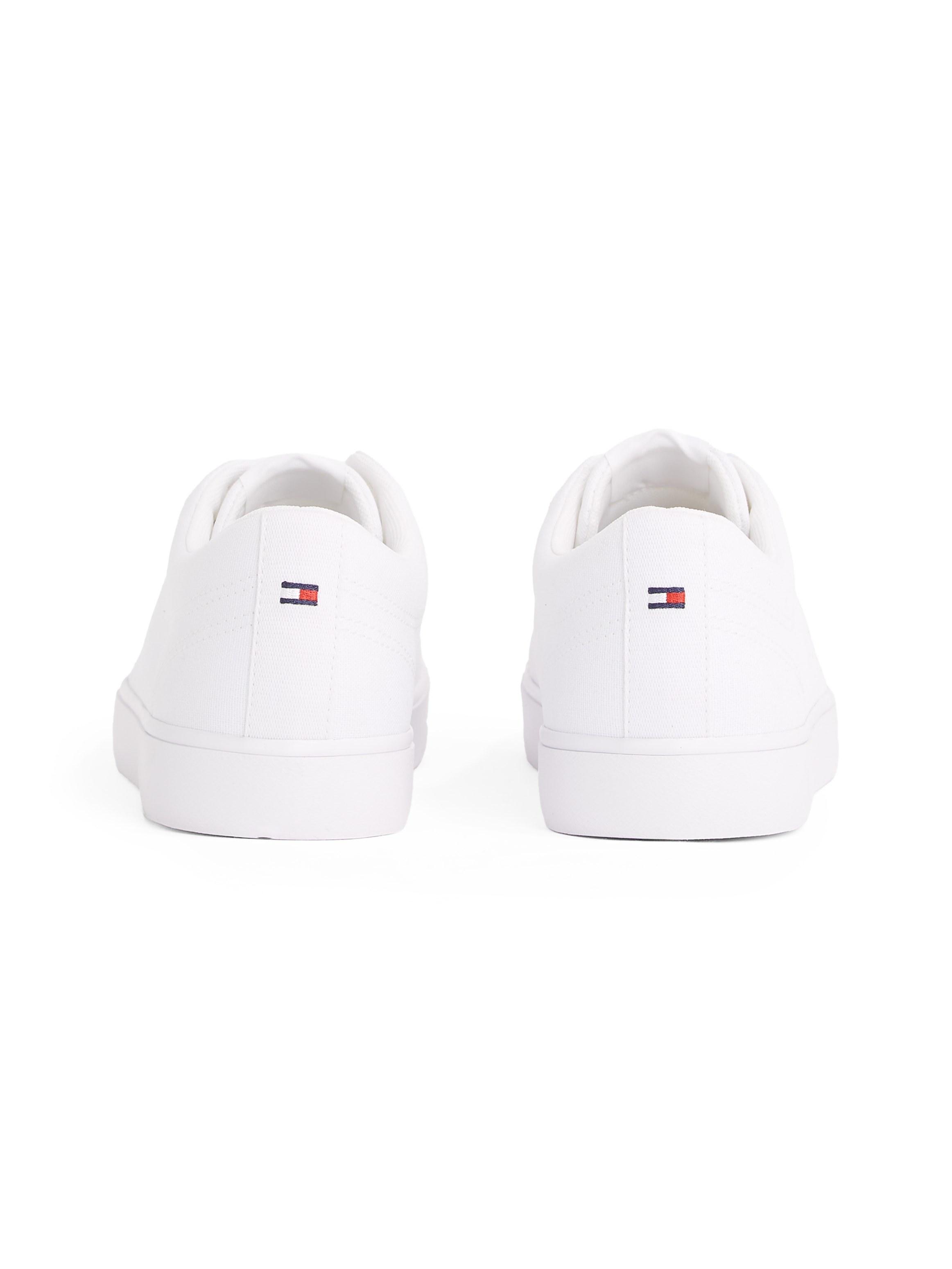 Tommy Hilfiger Sneaker »TH HI VULC LOW CORE CANVAS«, Freizeitschuh, Halbschuh, Schnürer mit weich gepolstertem Schaftrand