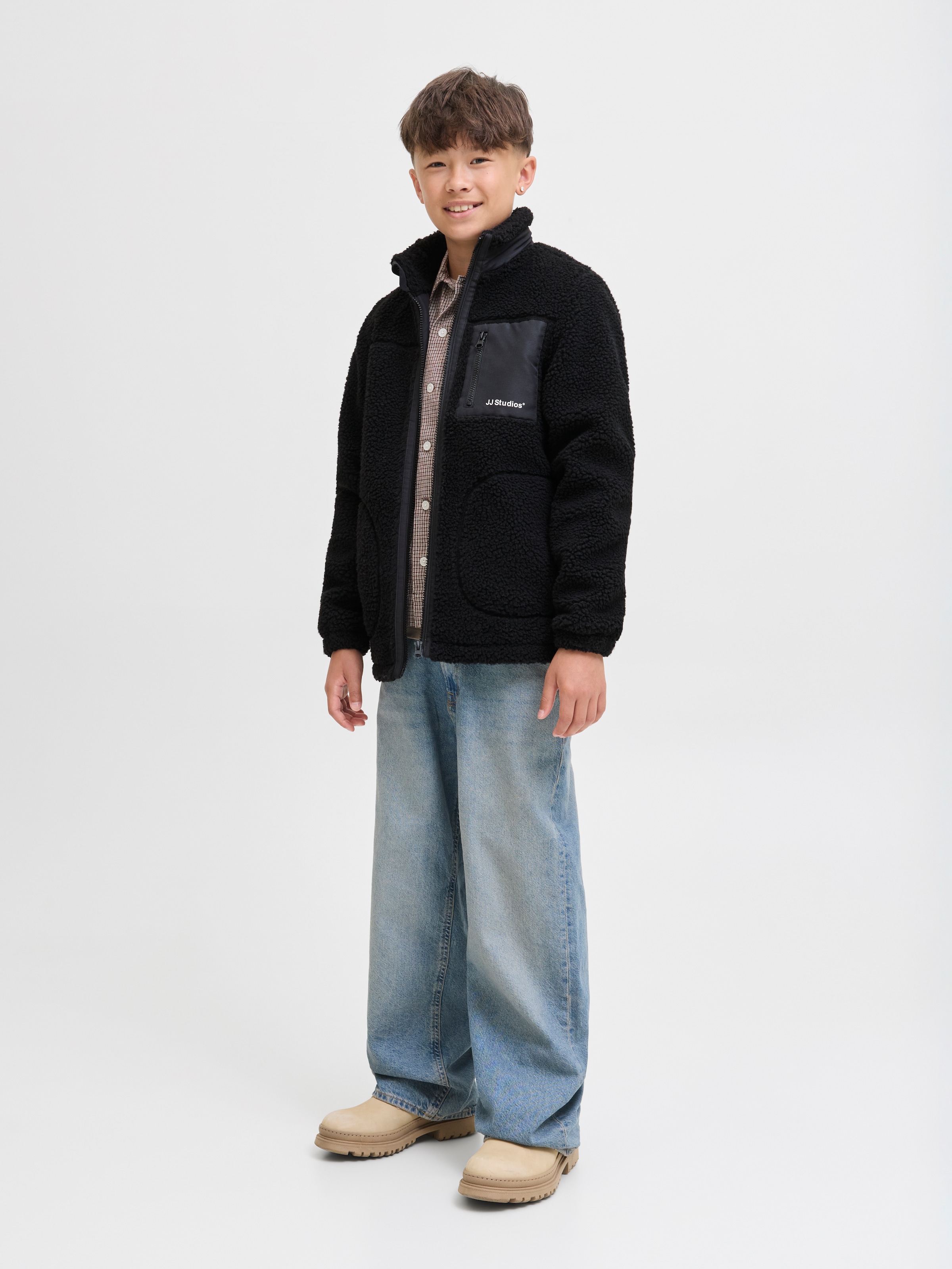 Jack & Jones Junior Kurzjacke »JJESOHO TEDDY JACKET SN JNR«, ohne Kapuze