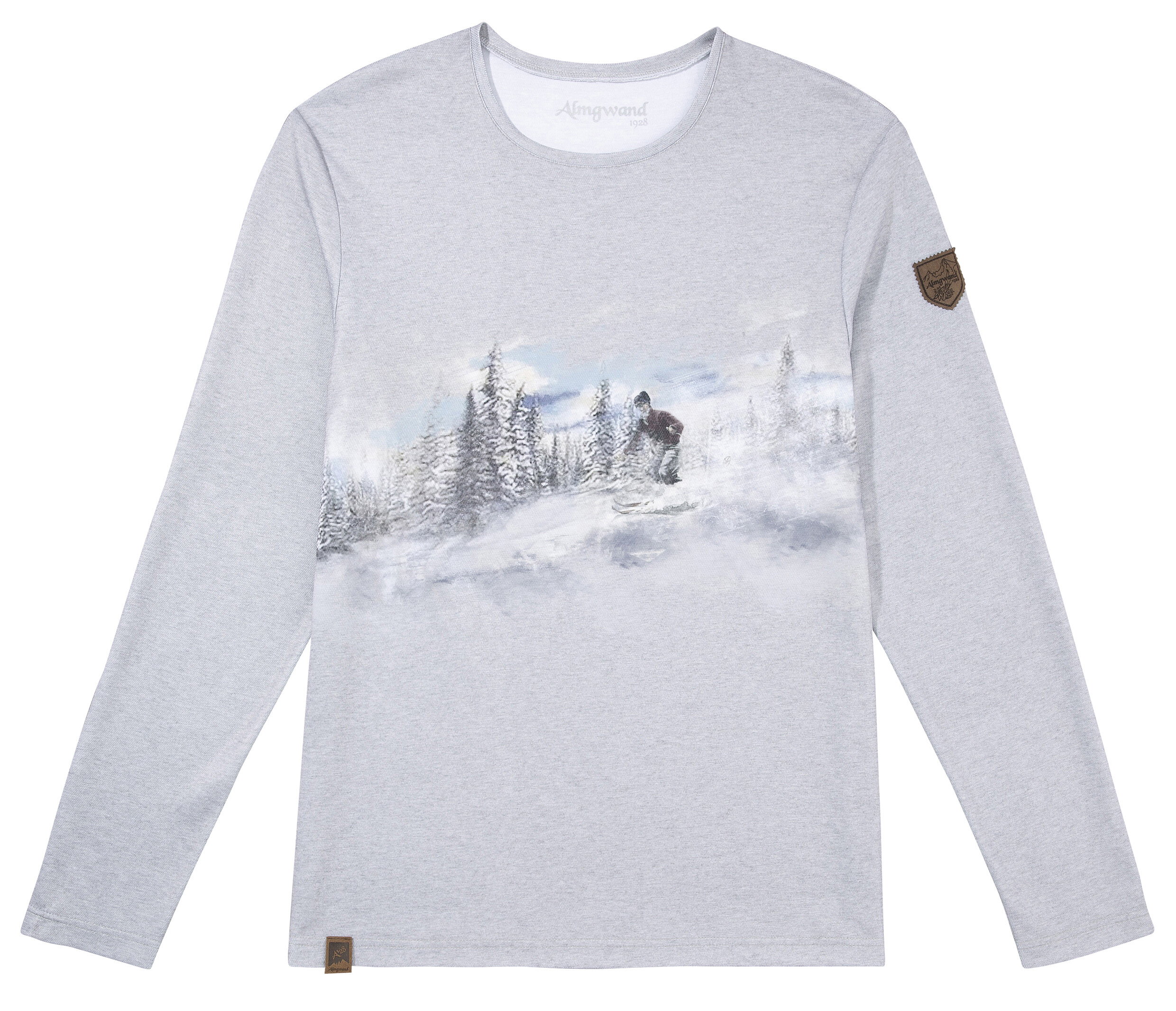 Trachtenshirt, Herren, mit Schimotiv
