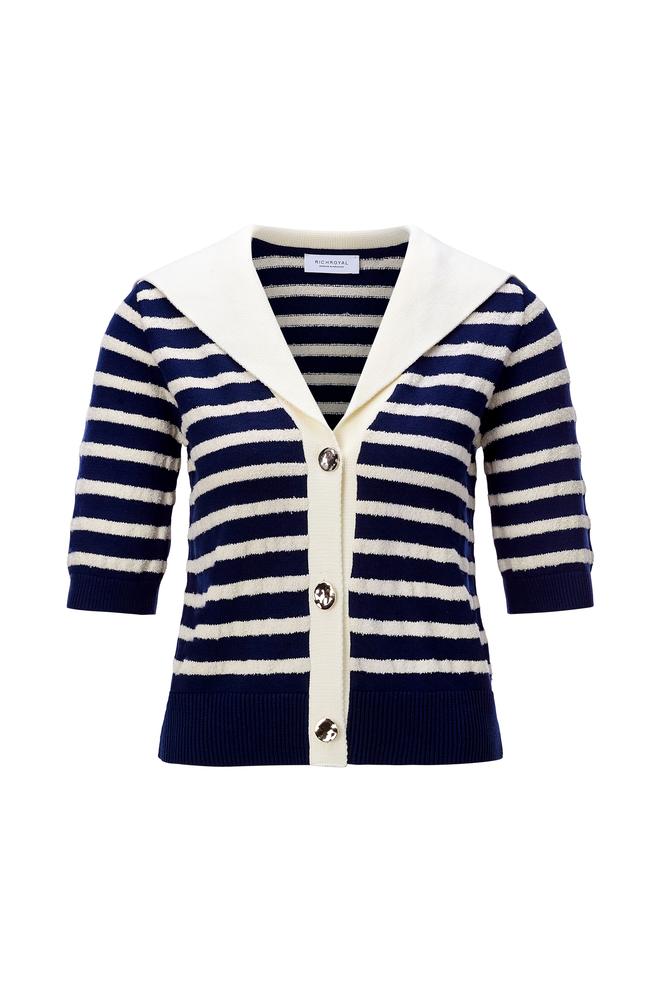 RICHROYAL Cardigan Regular fit mit Matrosenkragen