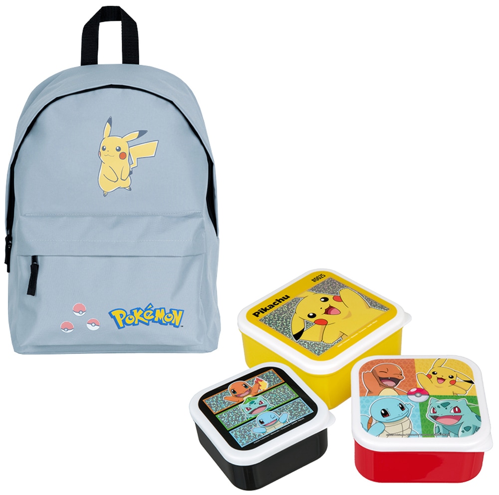 UNDERCOVER Kinderrucksack »Pokémon« inklusive Brotdosen 3er Set