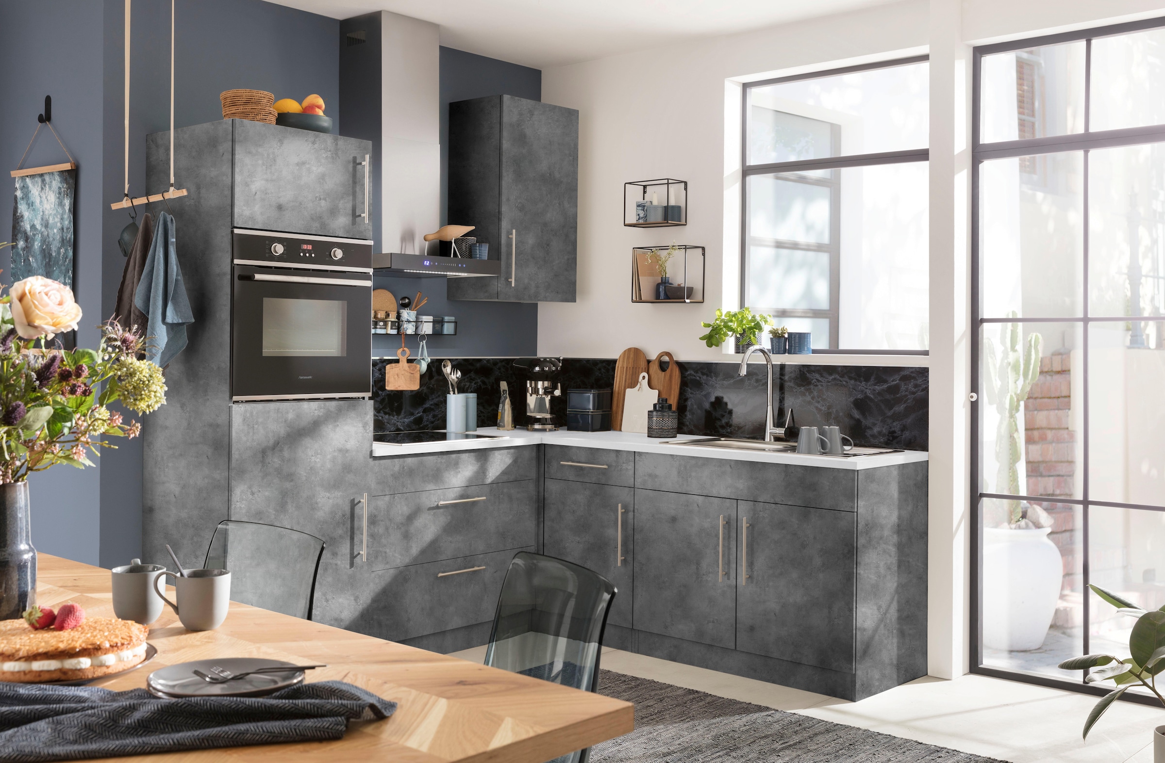 wiho Küchen Eckunterschrank »Cali« 100 cm breit, Planungsmaß 110 cm, ohne Arbeitsplatte