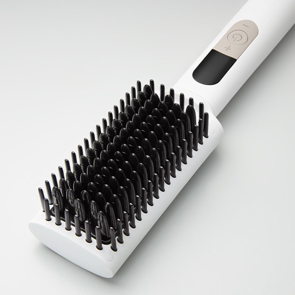 Medion® Glätteisen »Haarglättbürste HB1 (MD19859)«, Keramik-Turmalin, Keramik/Turmalin beschichtete Borsten, Ionen-Technologie