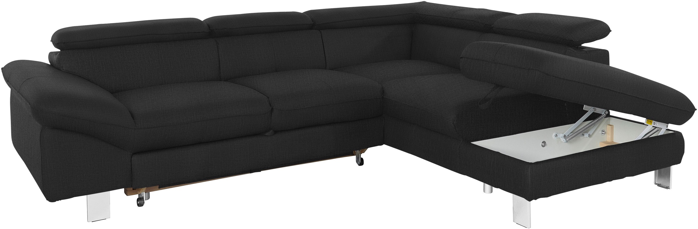 COTTA Ecksofa »Driver L-Form«, mit Kopfteilverstellung, wahlweise mit Bettfunktion & Bettkasten