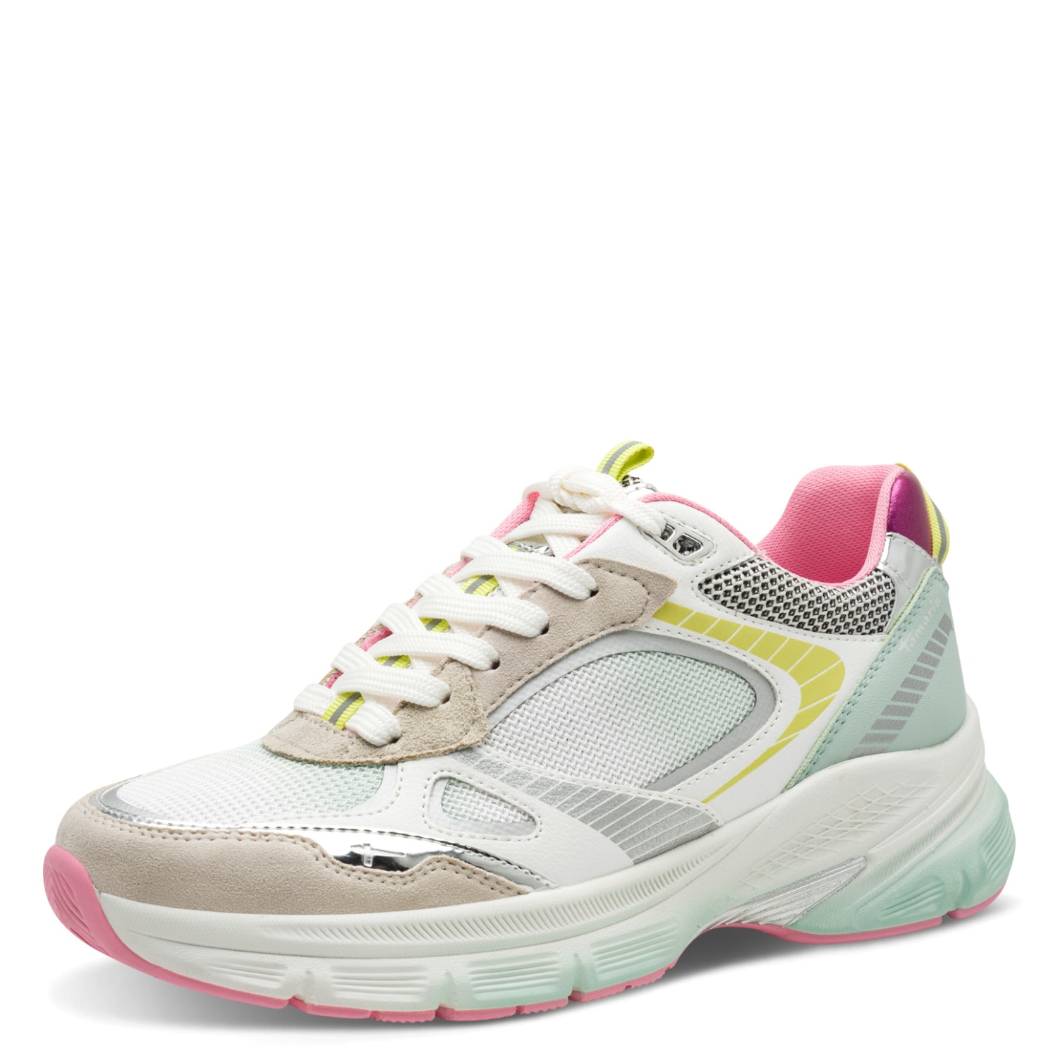 Tamaris Plateausneaker  , Freizeitschuh, Halbschuh, Schnürschuh in farbenfrohen Design