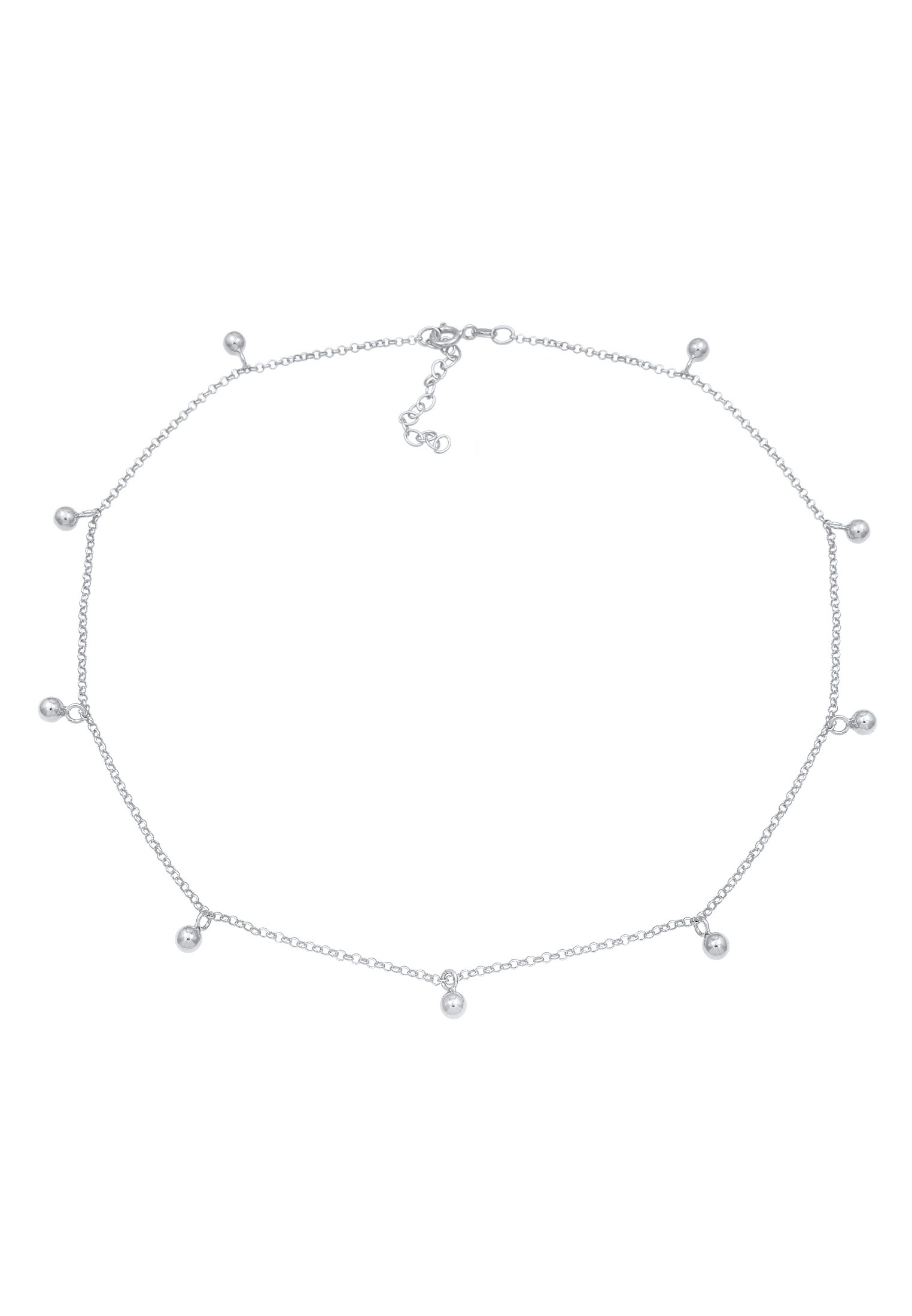 Elli Choker »Halskette Choker kurze Erbskette mit Kugeln 925 Silber«