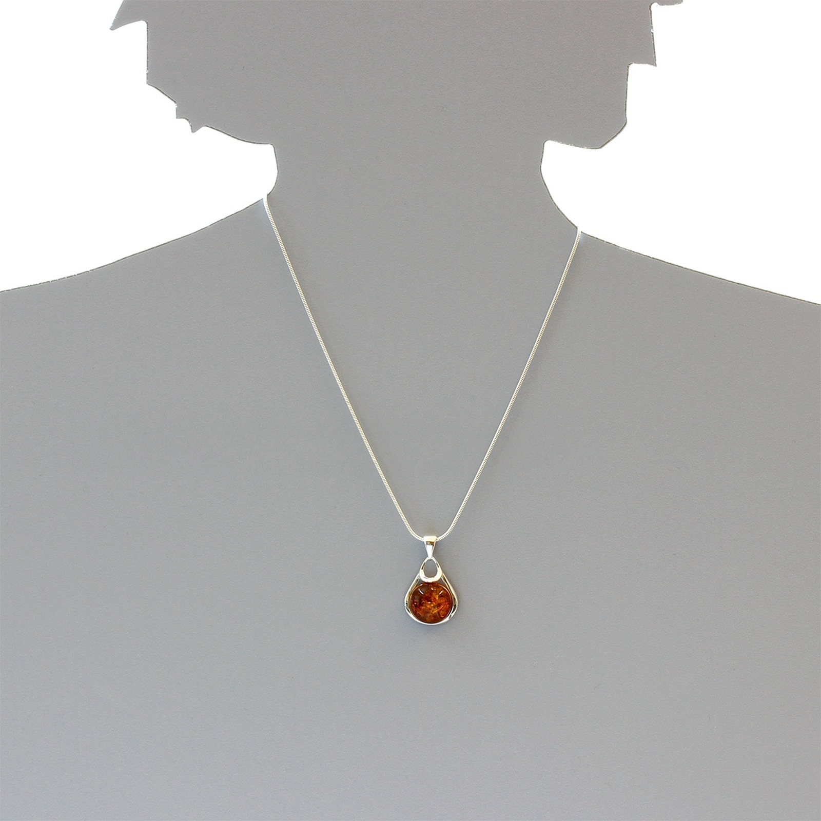 OSTSEE-SCHMUCK Kettenanhänger »- Lina - Silber 925/000 - Bernstein«