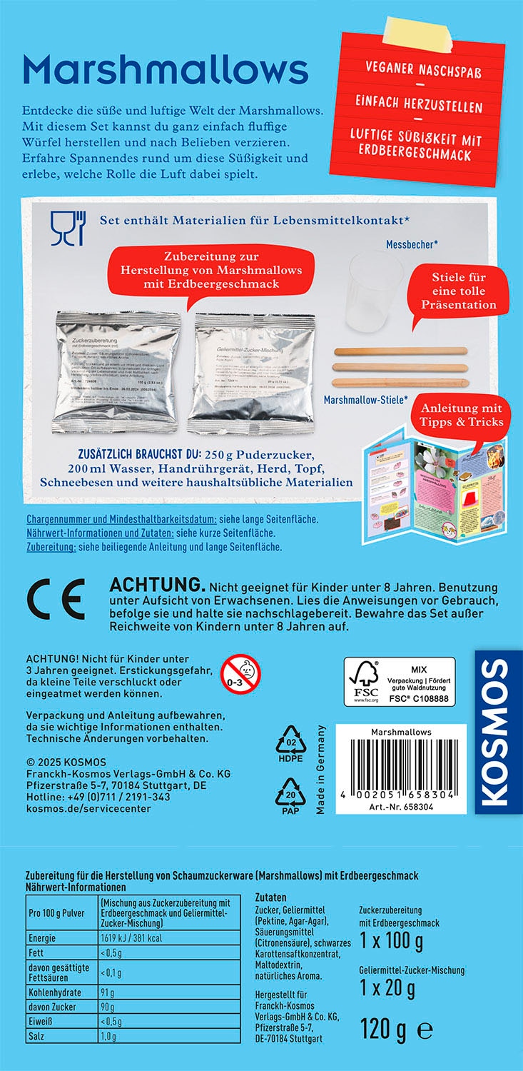 Kosmos Experimentierkasten »Marshmallows«, Made in Germany