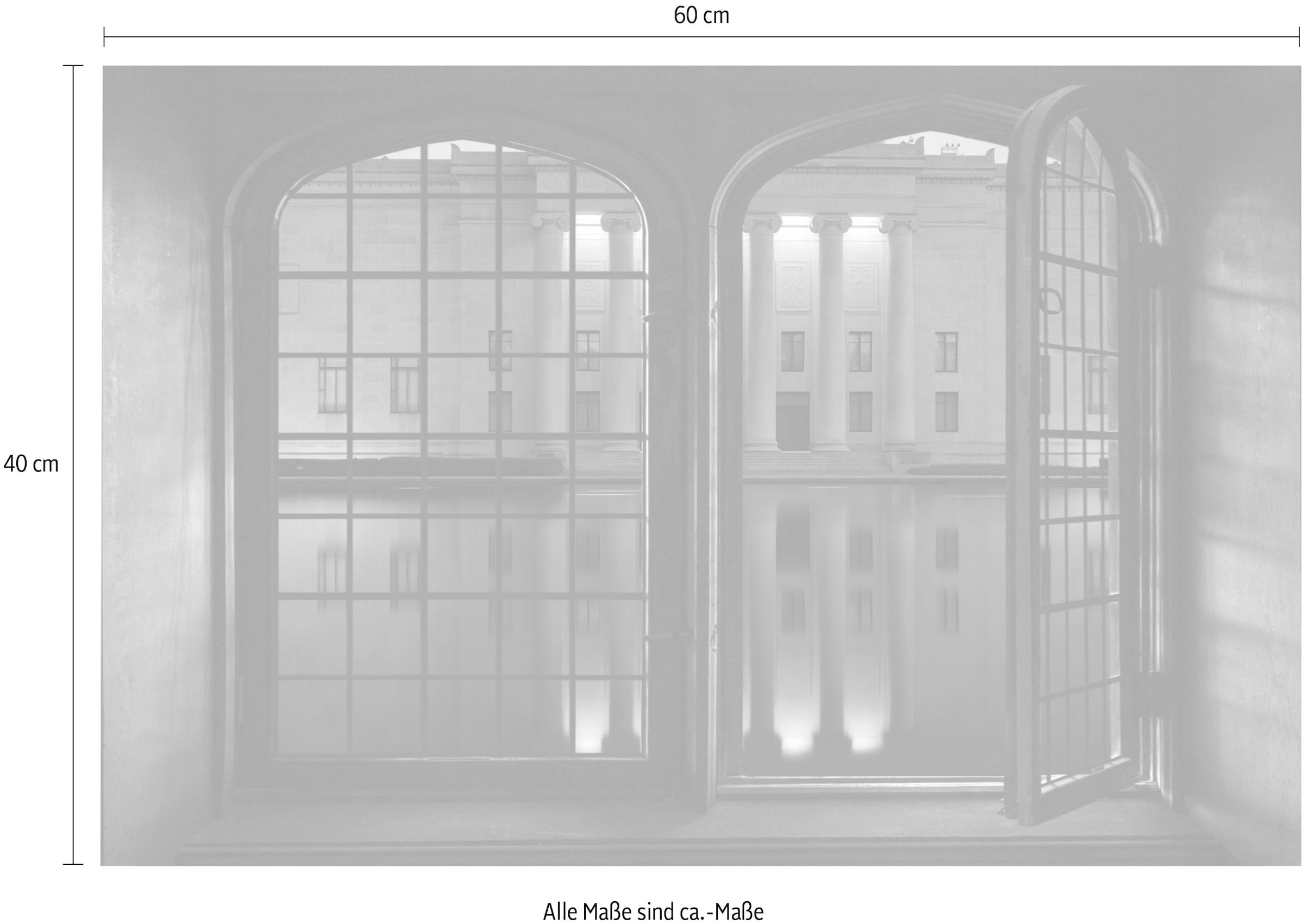 queence Wandsticker »Villa«, Wandsticker, Wandbild, selbstklebend, 3D, Fenster