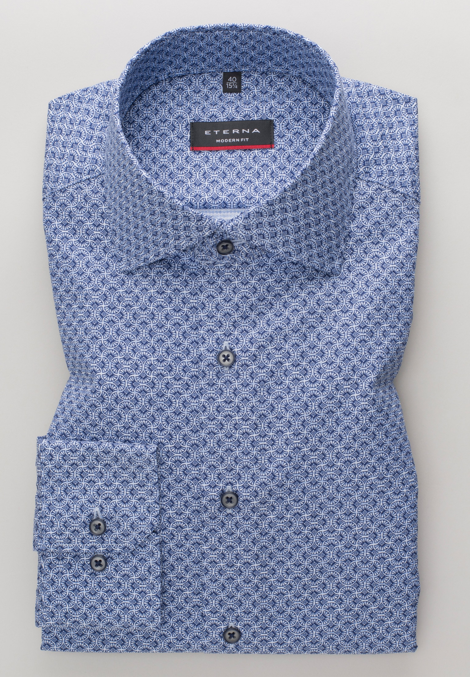 Eterna Langarmhemd »MODERN FIT«, NON IRON (bügelfrei)