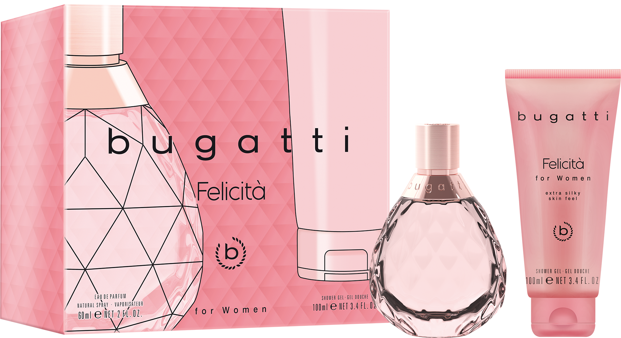 Bugatti Damen Duft-Set »Felicità for her EDP 60ml + DG 100ml GP«