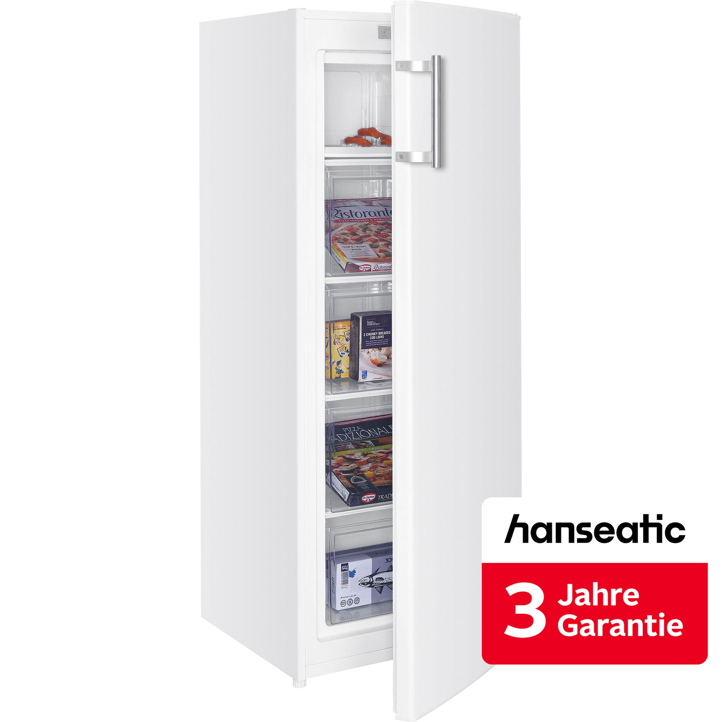 Hanseatic Gefrierschrank »HGS14355DW« 142,6 cm hoch 54,4 cm breit inkl. 3 Jahre Herstellergarantie