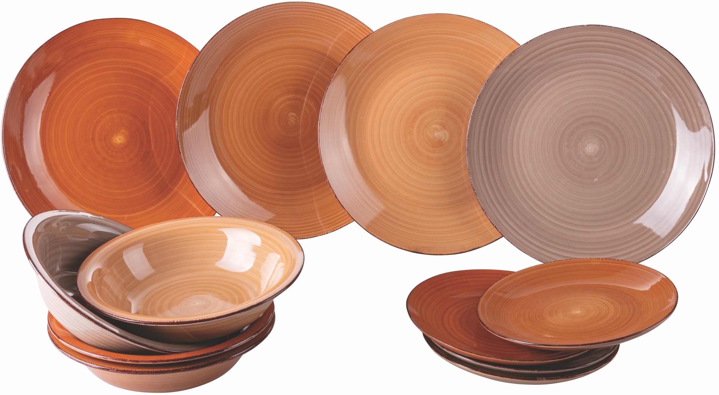 Villa d'Este Teller-Set »Baita Chocolate«, (Set, 12 tlg.), Geschirr-Set, Tafelservice kaufen