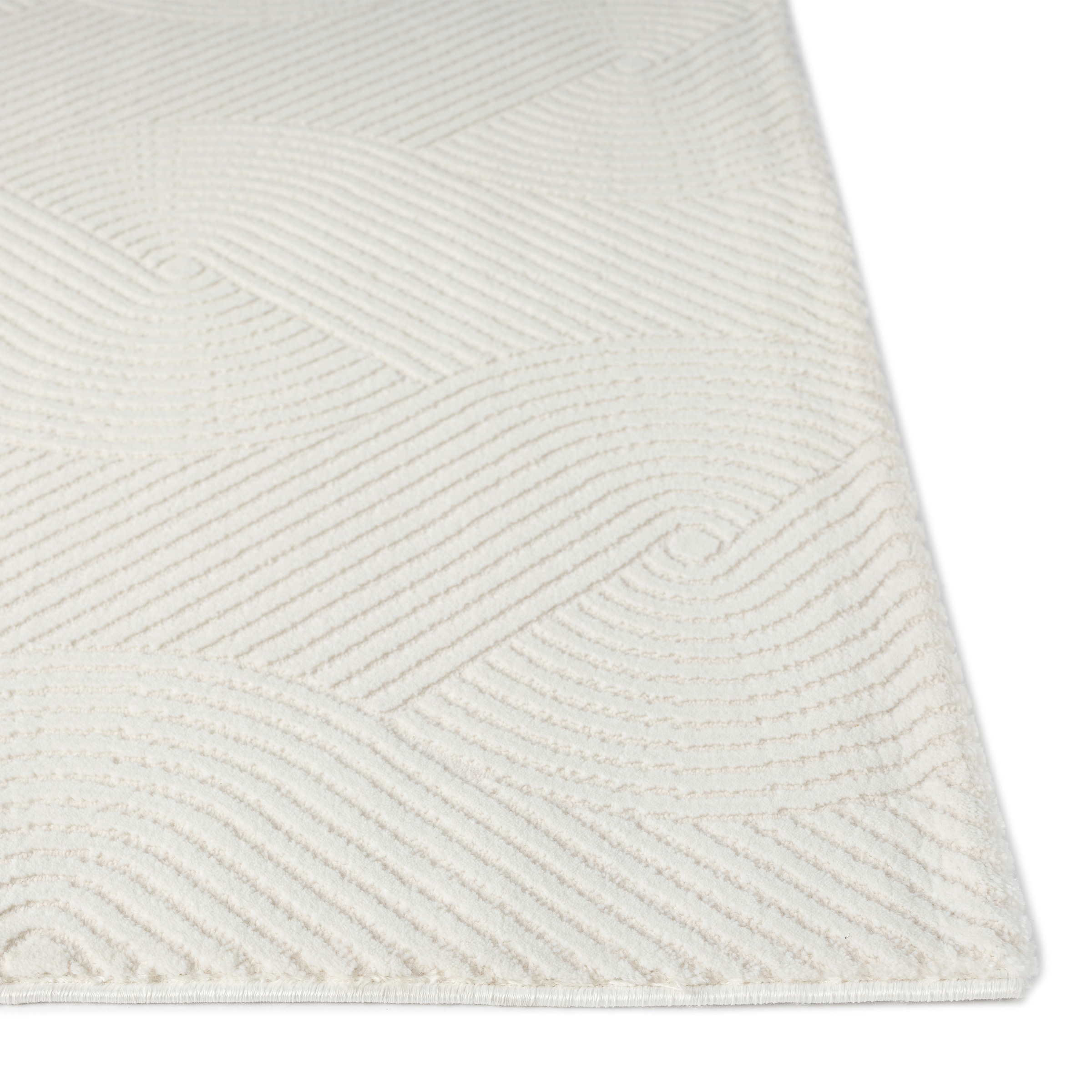 Sehrazat Teppich »Nora 5800 , auch als Läufer« rechteckig 10 mm Höhe Kurzflor, grafisches Hoch Tief  Muster, Wohnzimmer