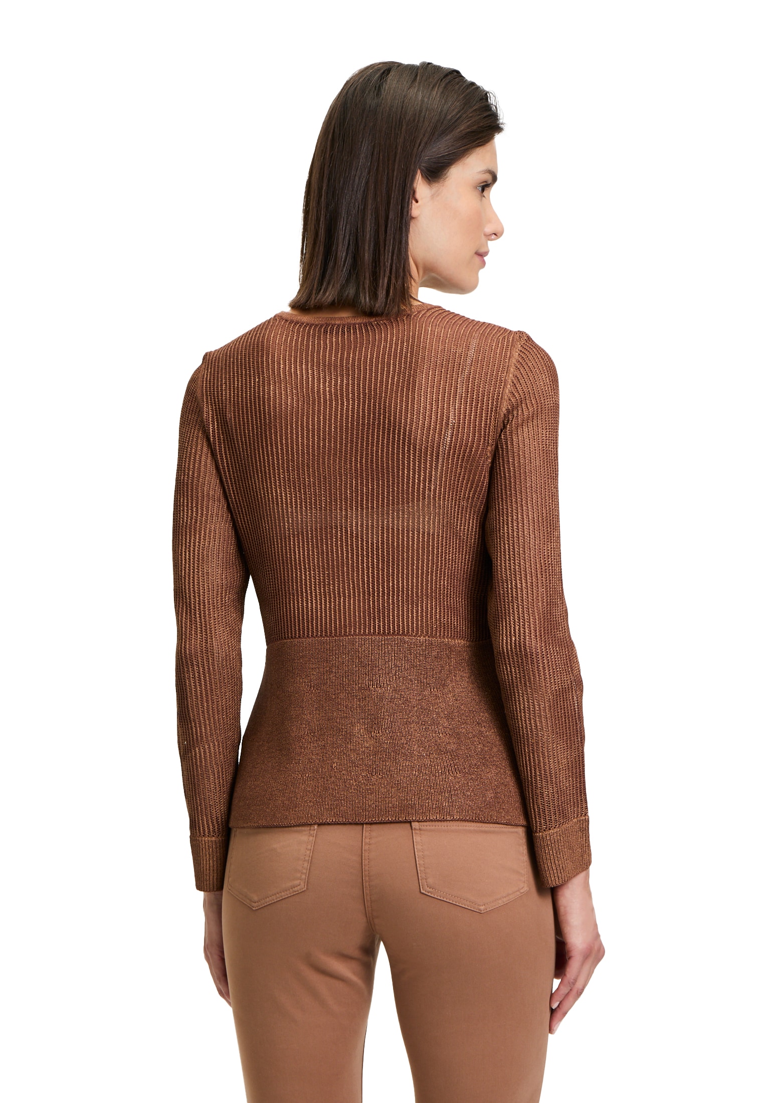 Betty Barclay Rundhalspullover »Feinstrickpullover mit Lochmuster«