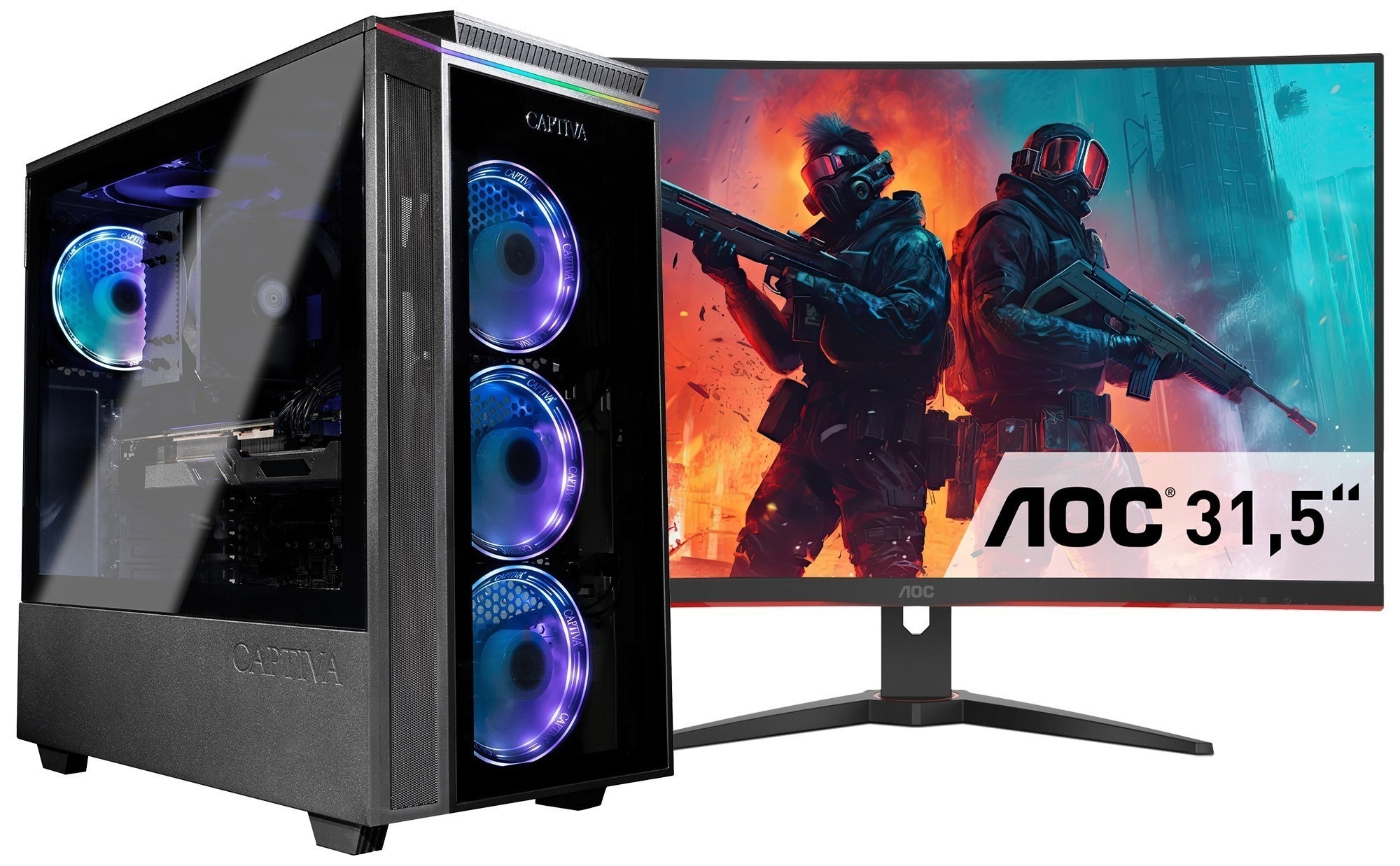 CAPTIVA Gaming-PC-Komplettsystem »Advanced Gaming I84-220 TFT Bundle«