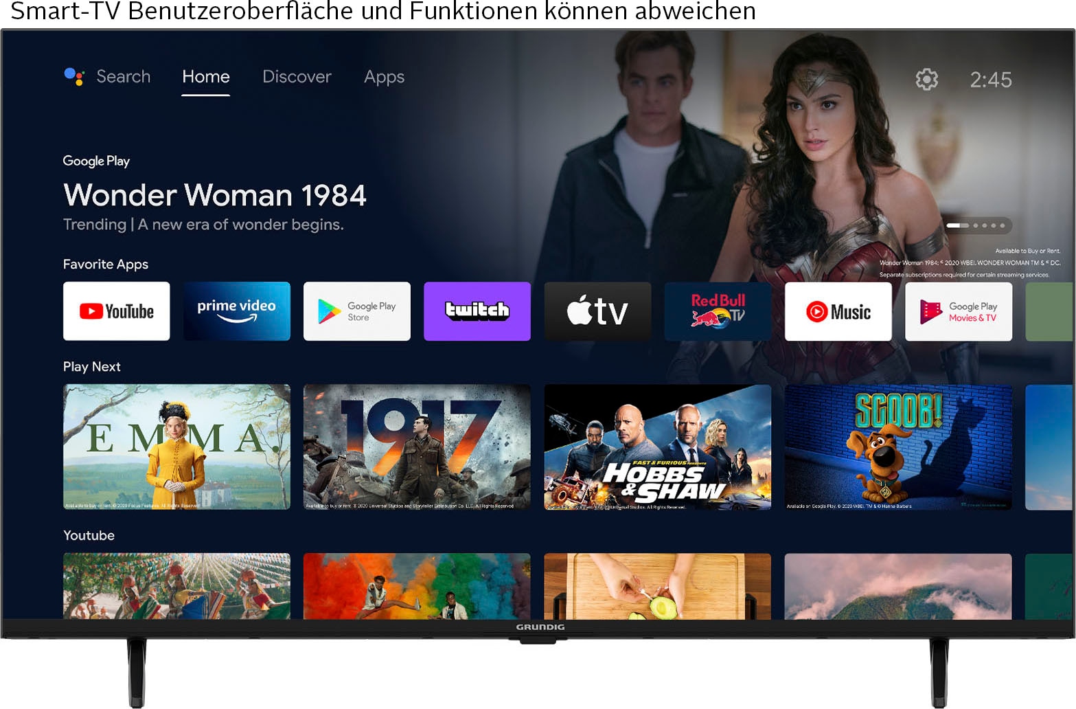 LED-Fernseher »32 VOE 631 BR2T00«, 80 cm/32 Zoll, HD ready, Android TV-Smart-TV