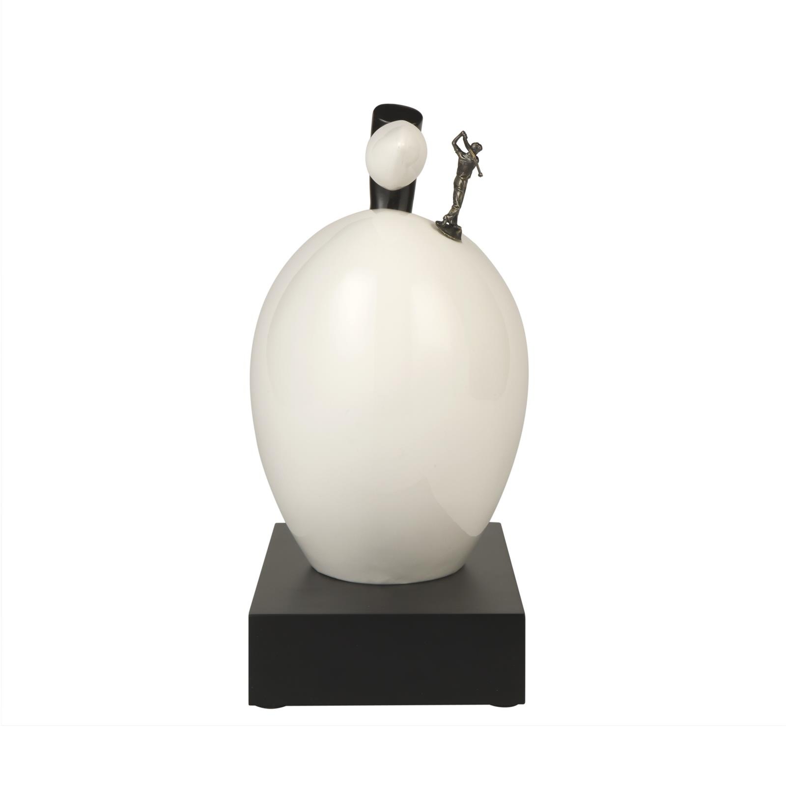Goebel Dekofigur »Deko-Objekt Apfel "Hole in One" Studio 8 Art & Apple 28 cm weiß« Abwischbar