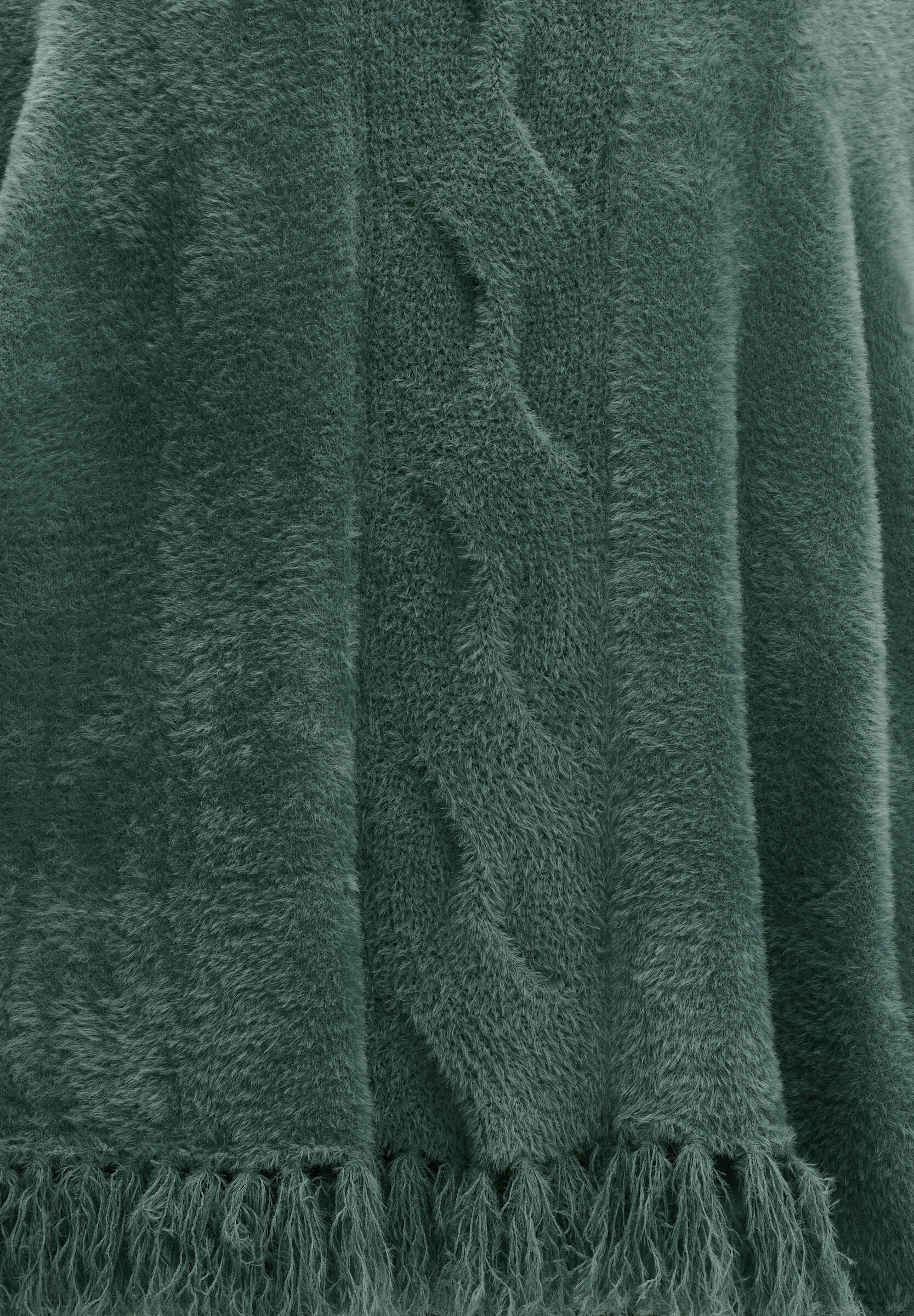 Sheego Strickponcho »Poncho Strickponcho mit Stehkragen und Quasten«