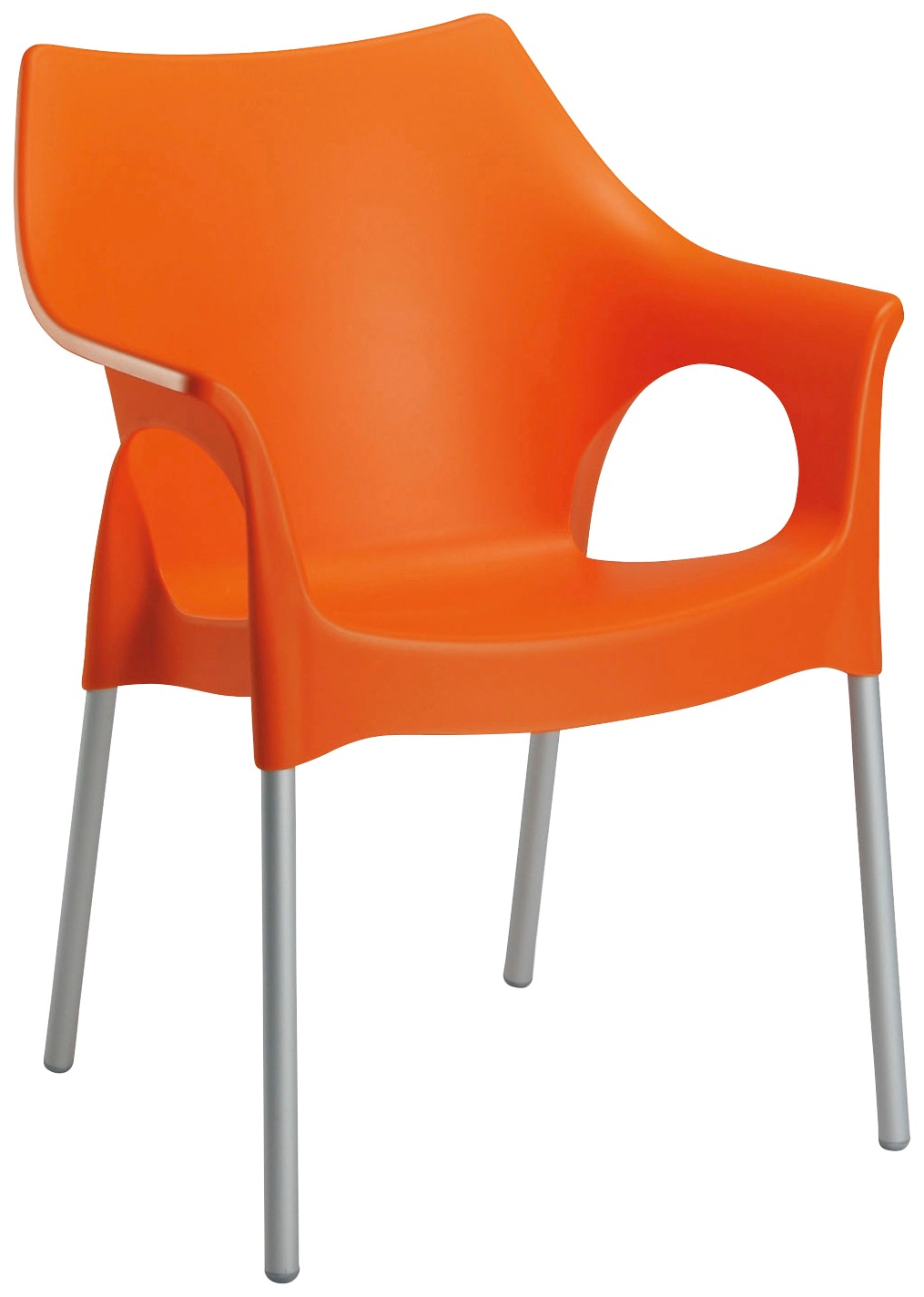 Best Gartensessel »Vegas«, (Set, 4 St.), 4x Alu-Stapelsessel Vegas silber/or