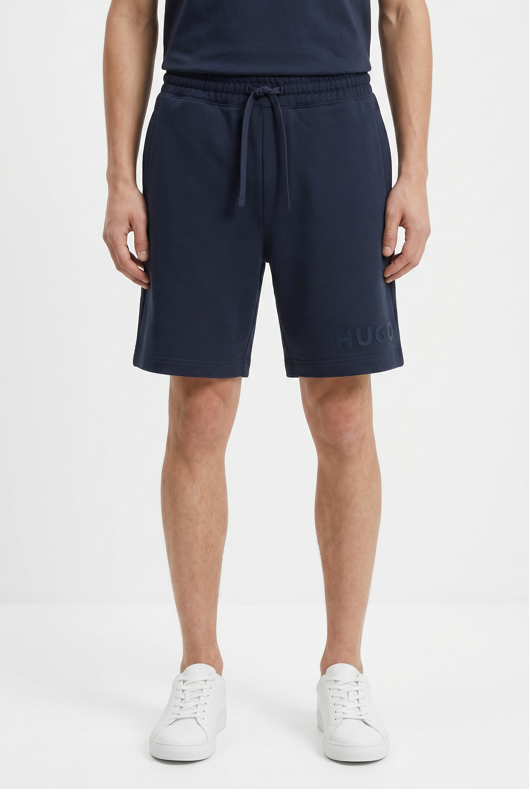 HUGO Sweatshorts »Dinkoe«  elastischer Bund mit Kordel, Relaxed Fit, Logo-Druck