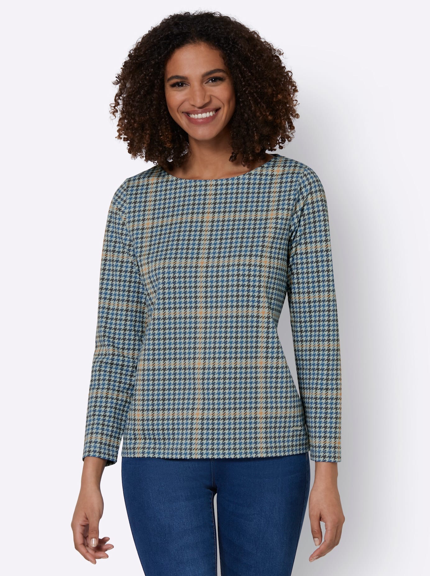 Casual Looks Damen Langarmshirt »Shirt« 1 Stk. tlg. in grün, Größe 46