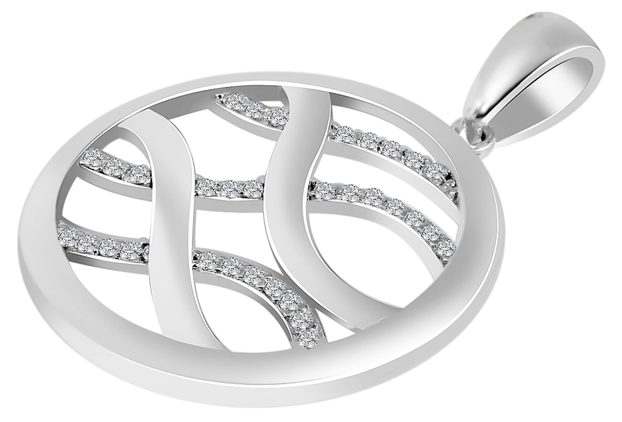 Adelia´s Kettenanhänger »Damen Anhänger aus 925 Silber mit Zirkonia«