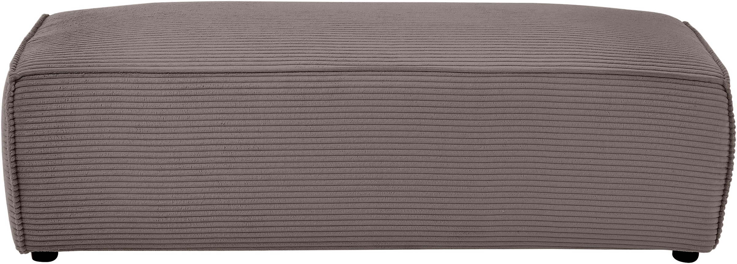 Home affaire Hocker »NEU: SHERWOOD XXL, Polsterhocker, Cord, Webstoff«, rechteckig, bequemer Sitzkomfort, 130/60/44 cm, Krokodilverbinder