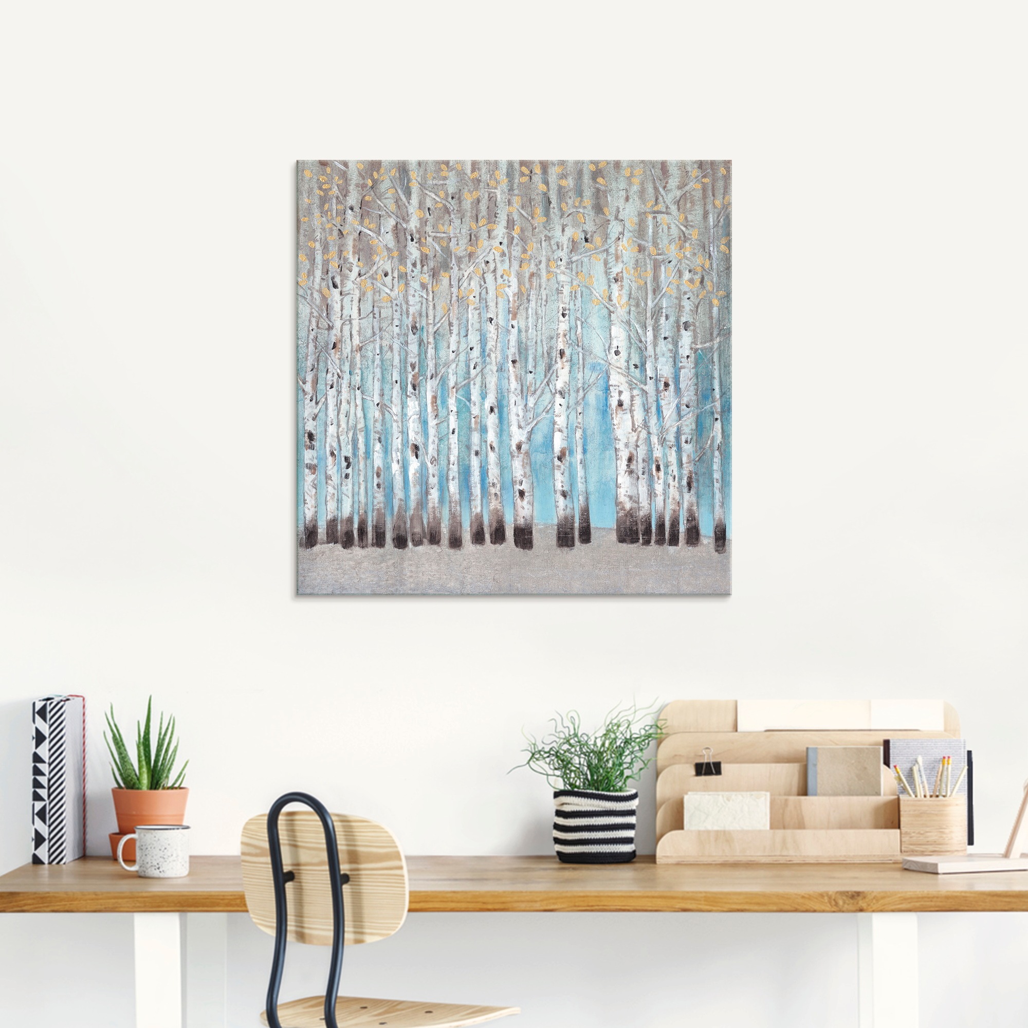 Artland Glasbild »In den Wald I«, Wald, (1 St.), in verschiedenen Größen