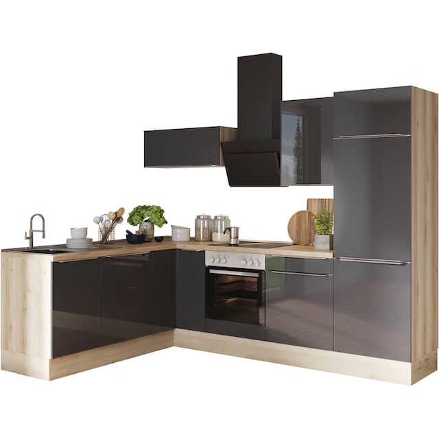 OPTIFIT Winkelküche »Aken«, mit E-Geräten, Stellbreite 200 x 270 cm online  bei OTTO