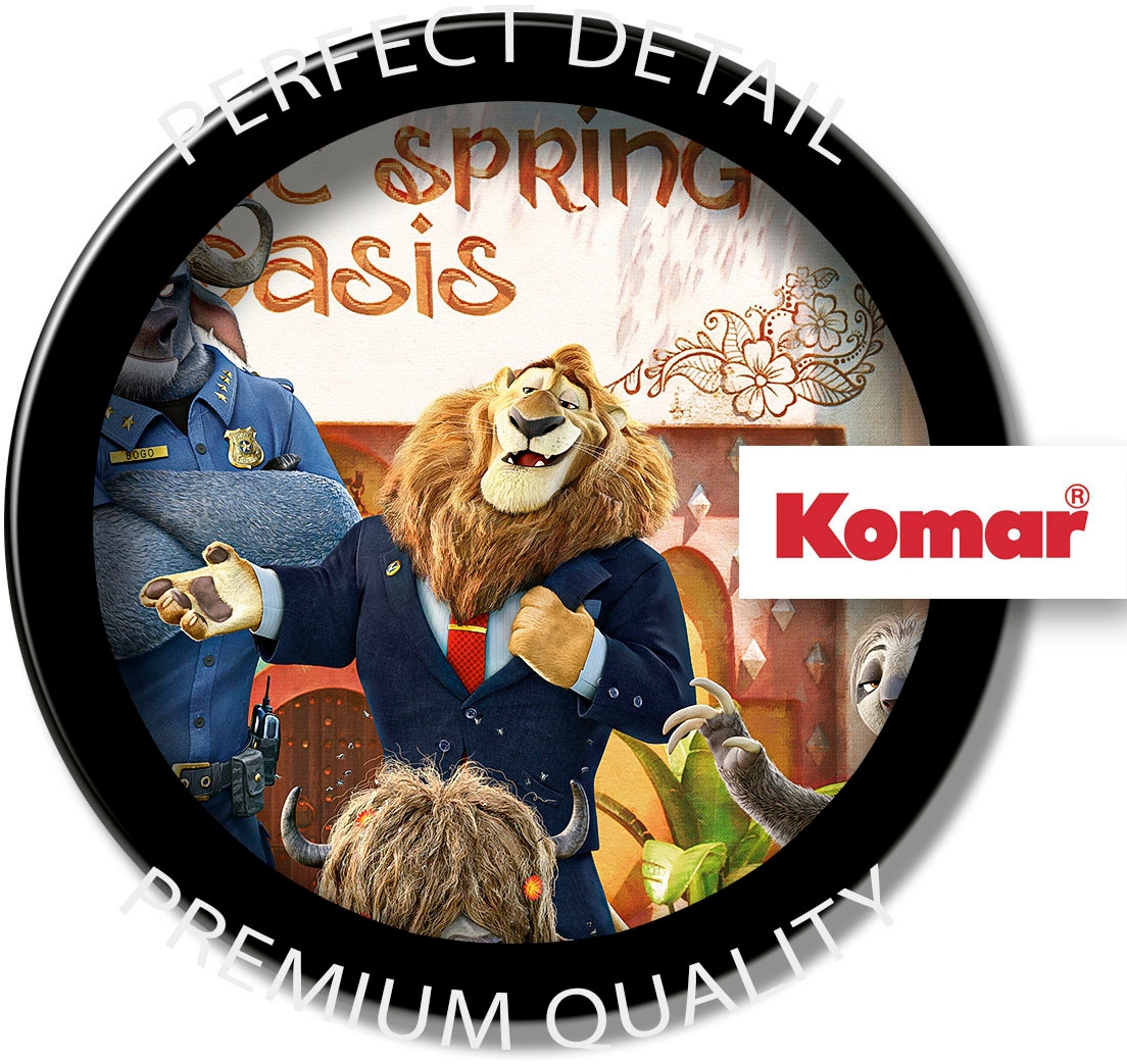 Komar Fototapete »Digitaldruck Vlies - Zoomania - Größe 350 x 250 cm«, bedruckt, Kinderzimmer