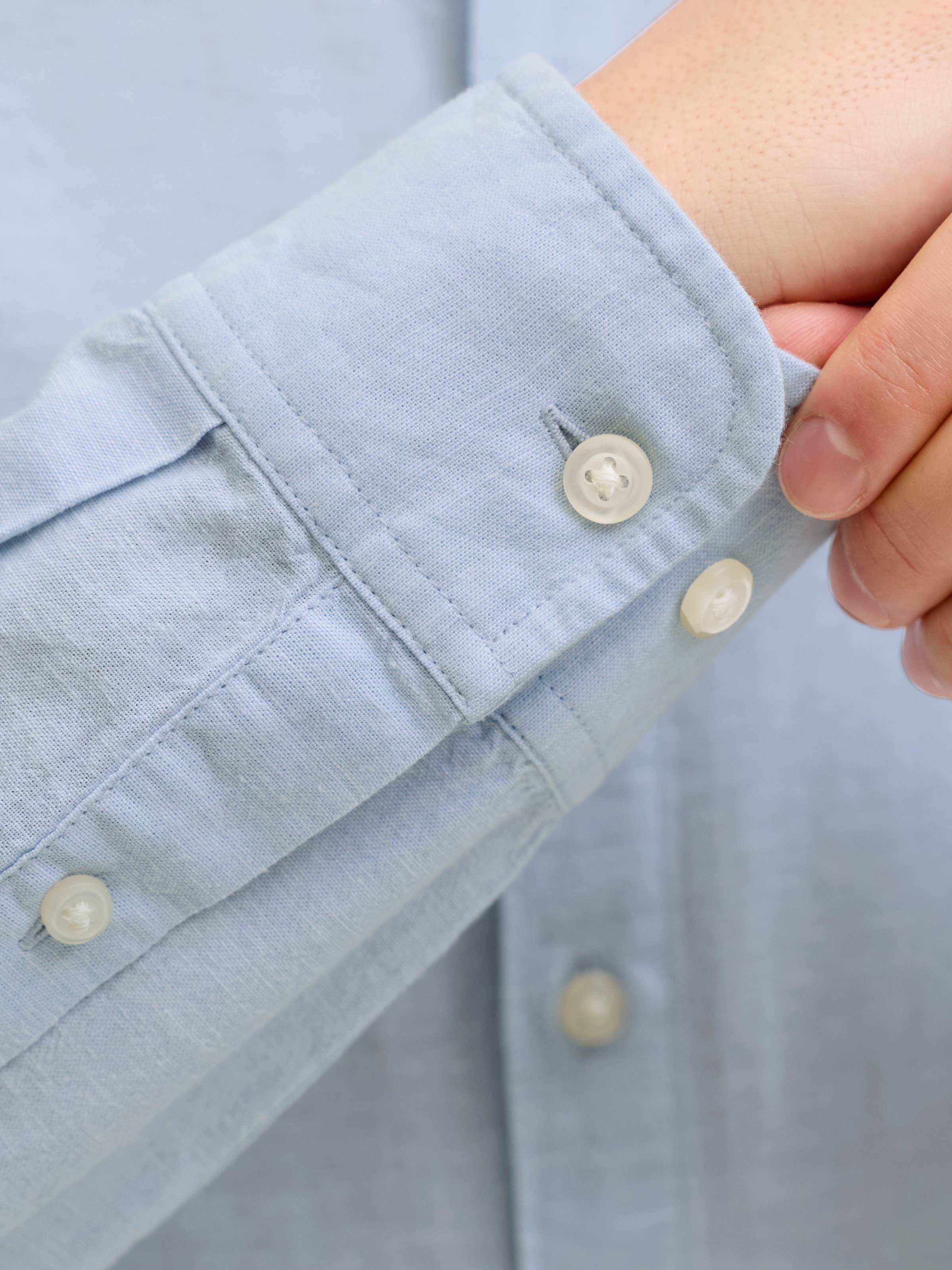 Jack & Jones Langarmhemd »JJEBREEZE LINEN BLEND SHIRT L/S SN« mit Knopfleiste