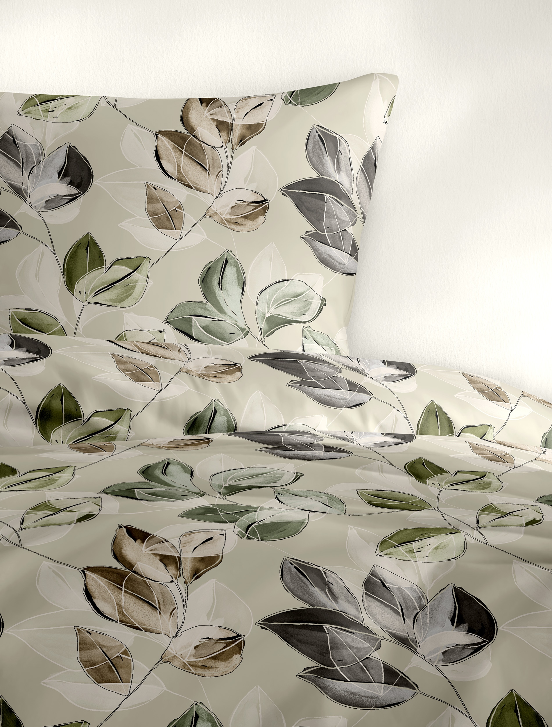 BIERBAUM Bettwäsche »4136« 2 Stk. tlg. Biber, 100 % Baumwolle, pflegeleicht, kuschelig weich