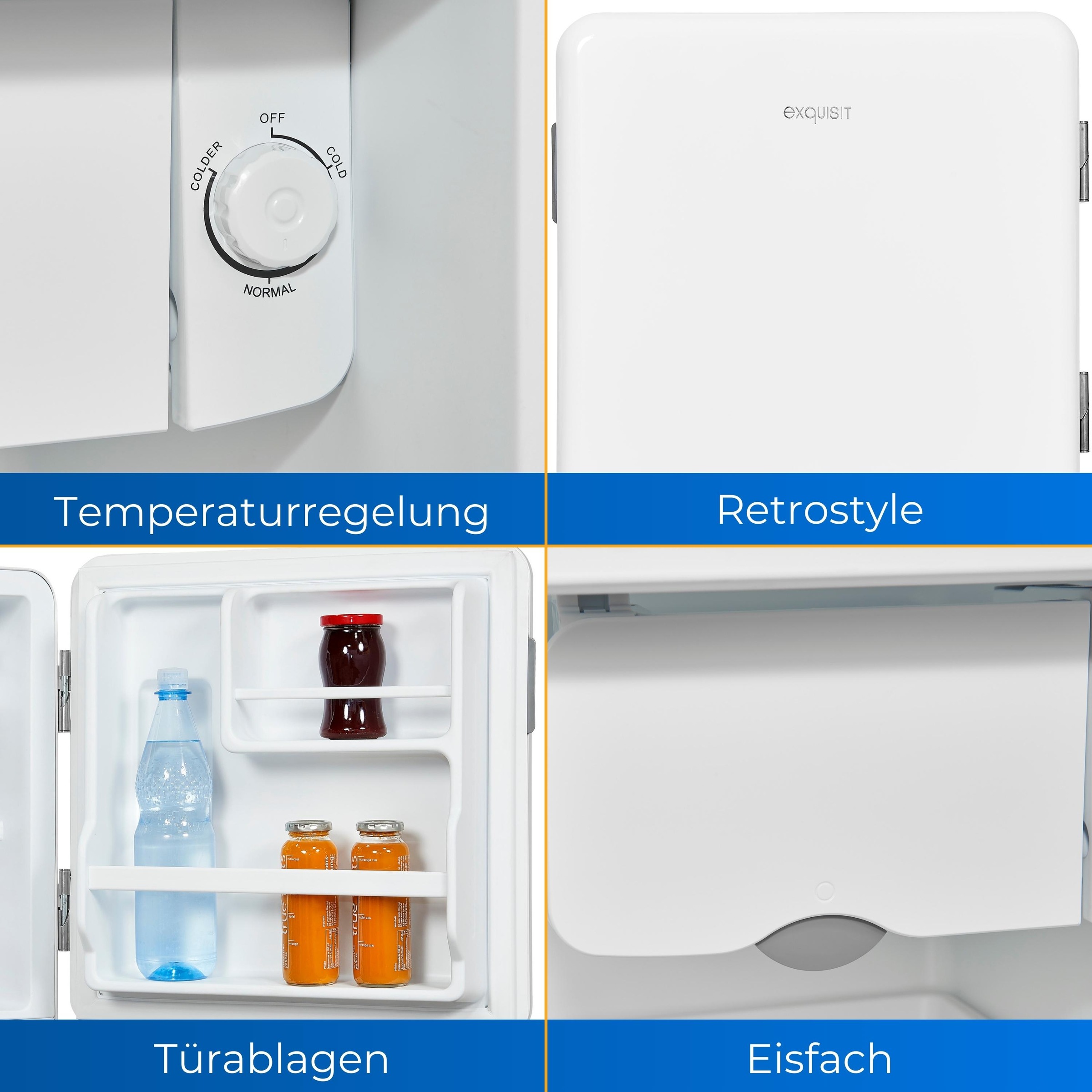 exquisit Kühlschrank »CKB45-0-031F weiss«