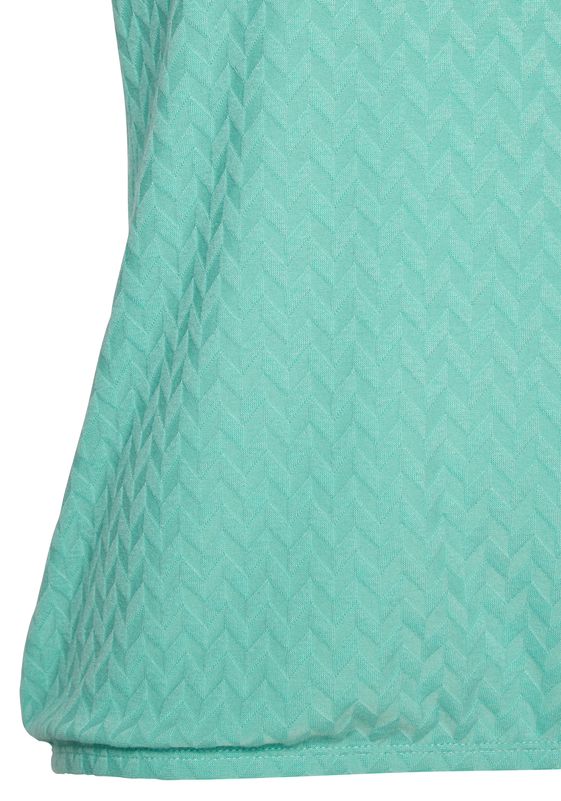 Vivance Kurzarmshirt »mit modischem Jacquard-Muster«, aus hochwertiger Qualität mit Viskose