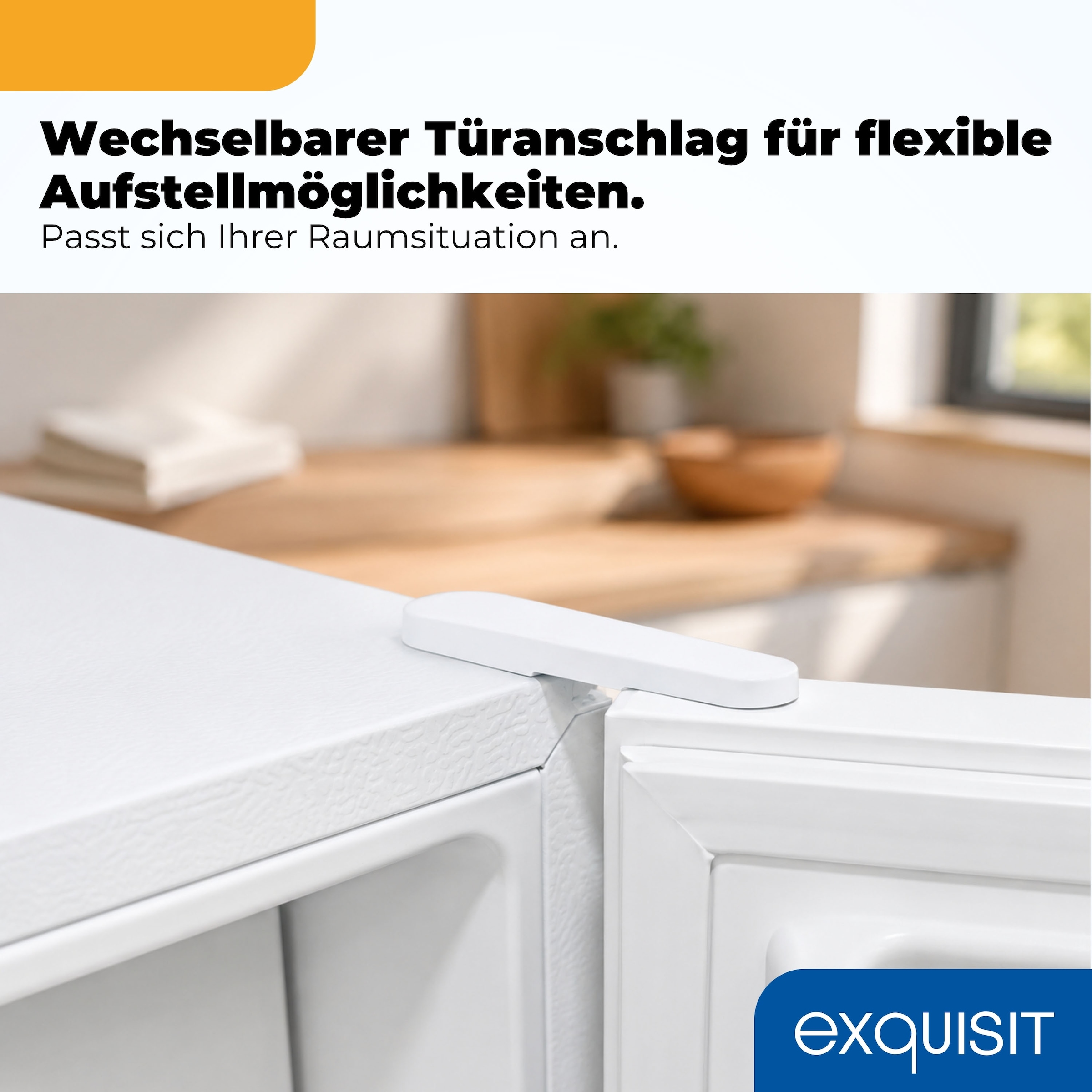 exquisit Kühlschrank »KS117-3-011E weiss« 84 cm hoch 48 cm breit Perfekte Kühlung & Gefrierfach: 82 L Mini-Kombi für jede Küche
