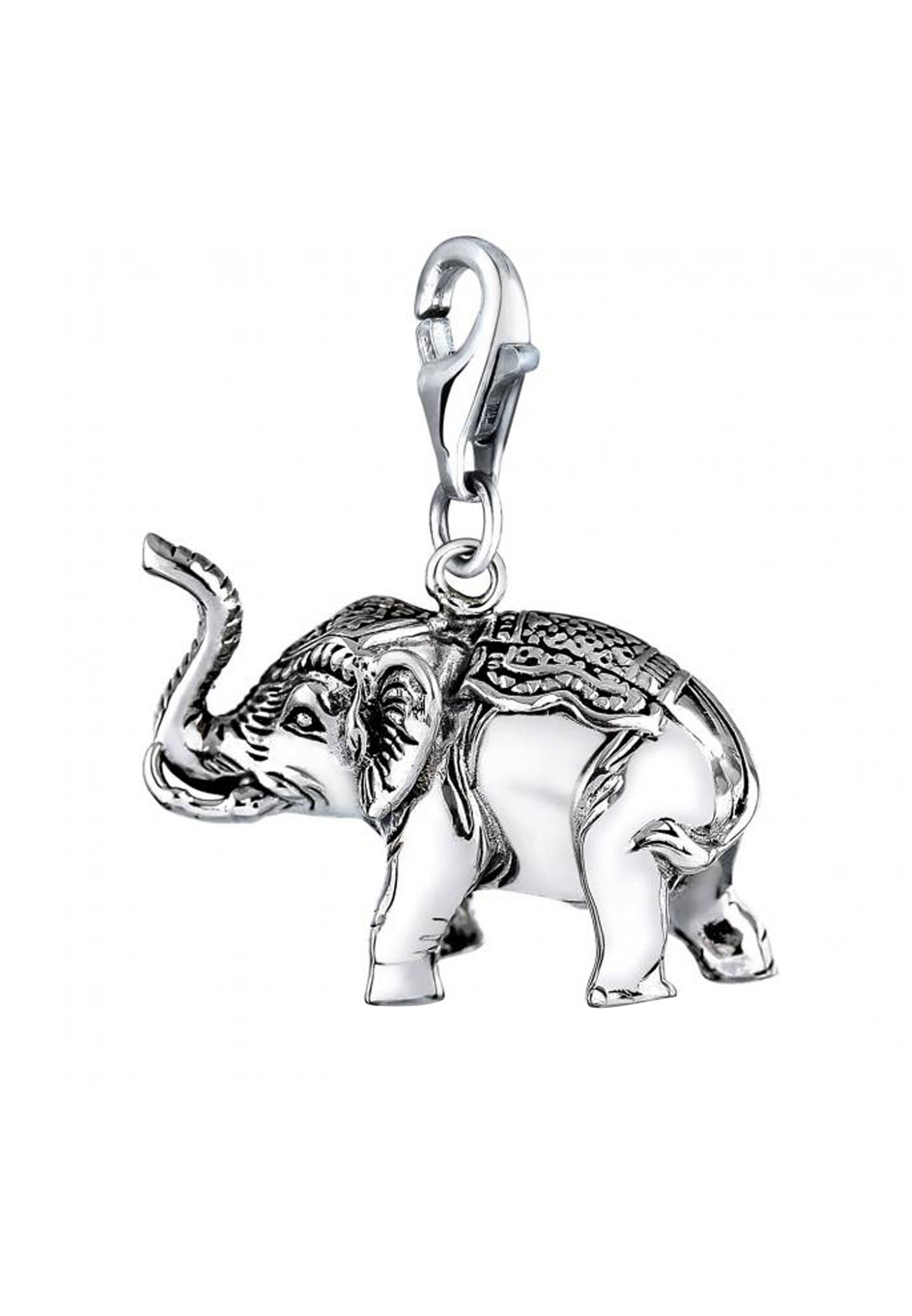 Nenalina Charm-Einhänger »Charm Anhänger Elefant Groß Tier Reise 925 Silber«