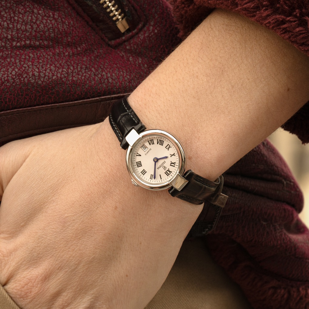 Festina Quarzuhr »Mademoiselle« Armbanduhr, Damenuhr, Lederarmband, analog, Tag