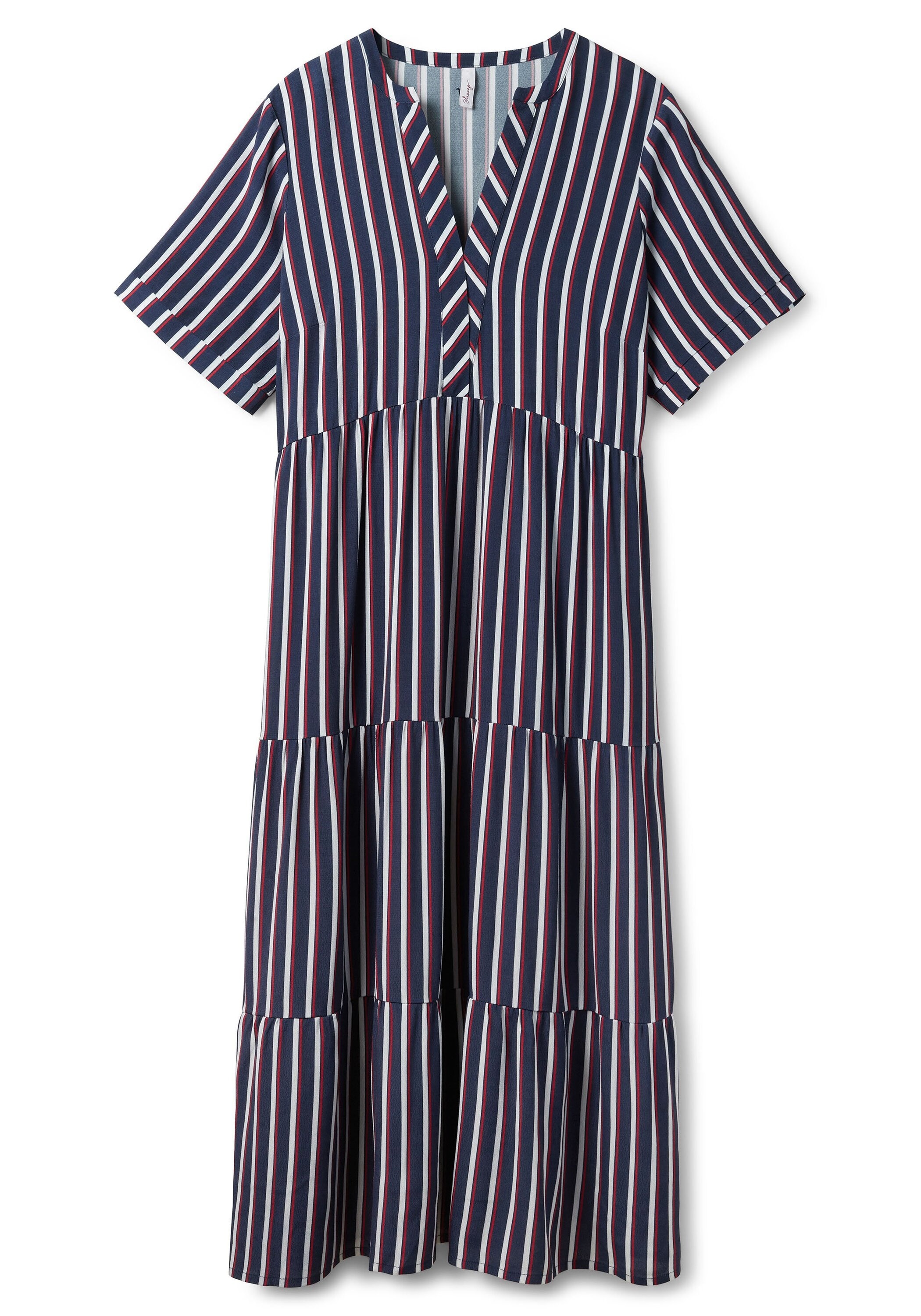 Sheego Maxikleid »Maxikleid mit weit schwingendem Rockteil«