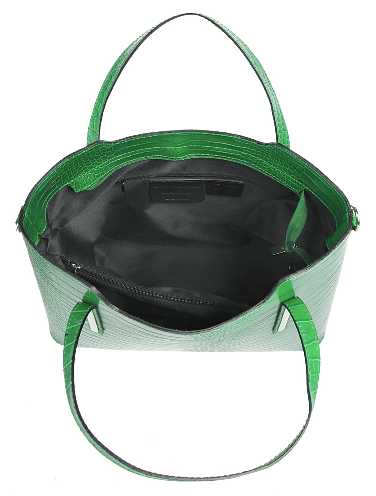 Cluty Henkeltasche, echt Leder, Made in Italy