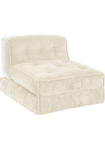 INOSIGN Sessel »Missy«, Loungesessel aus weichem Cord, in 2 Größen, mit Schlaffunktion... kaufen