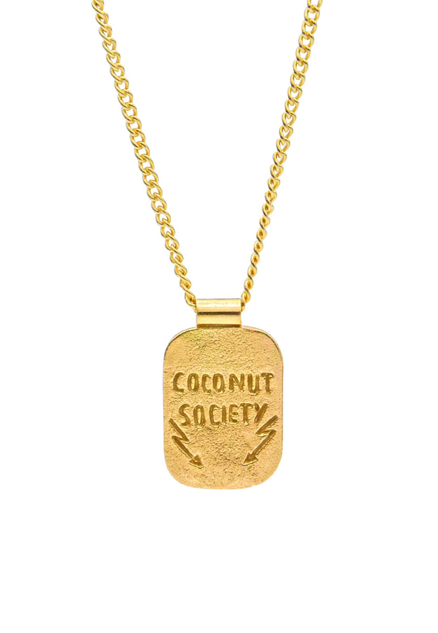 HAZE & GLORY Kette mit Anhänger »Halskette Plättchen - Coconut Society Palme 925 Silber«