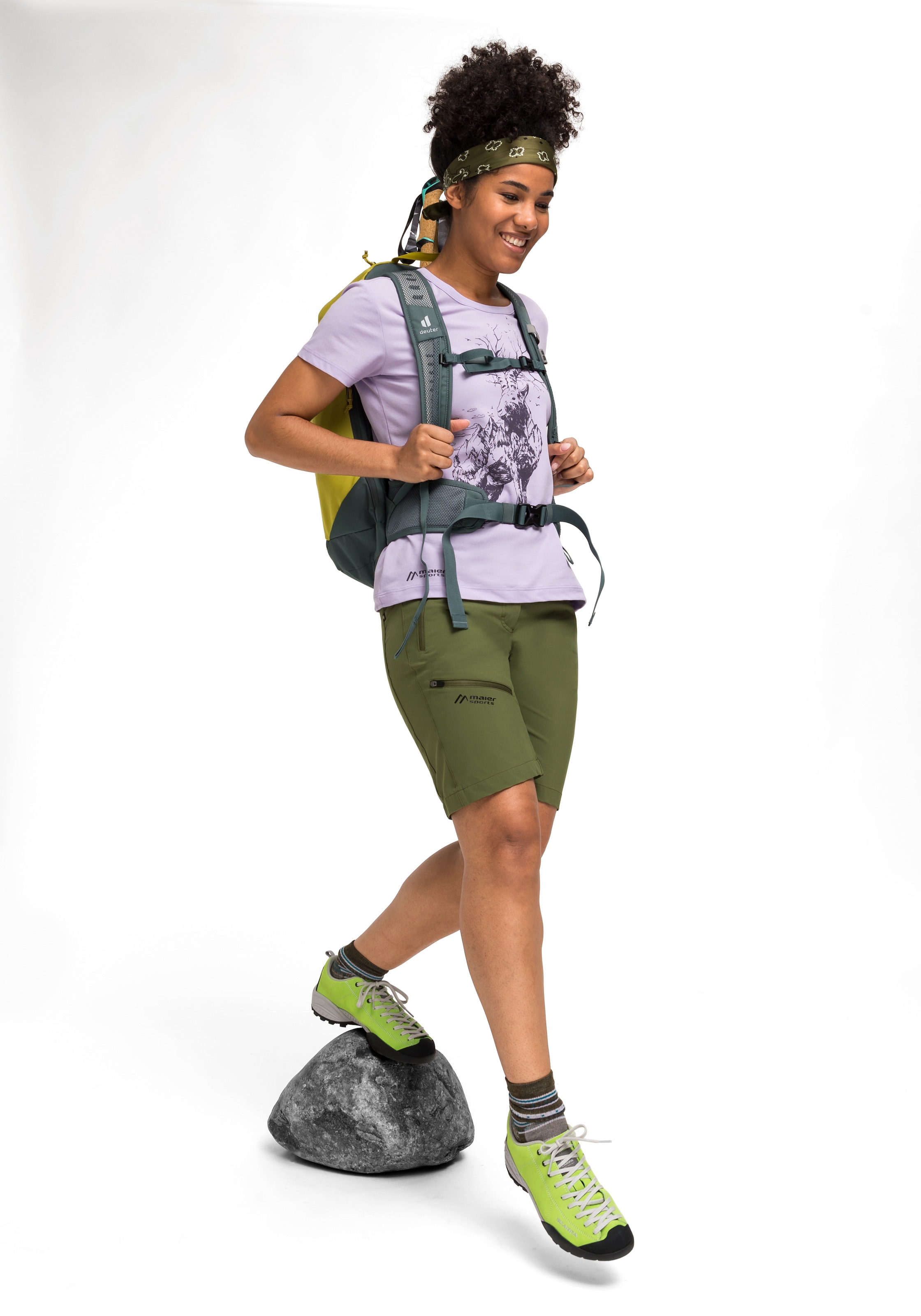 online Wanderhose, OTTO Outdoor-Bermuda, moderne Maier kurze Short kaufen Vario«, Sports Trekkinghose Damen bei Bermudas »Latit