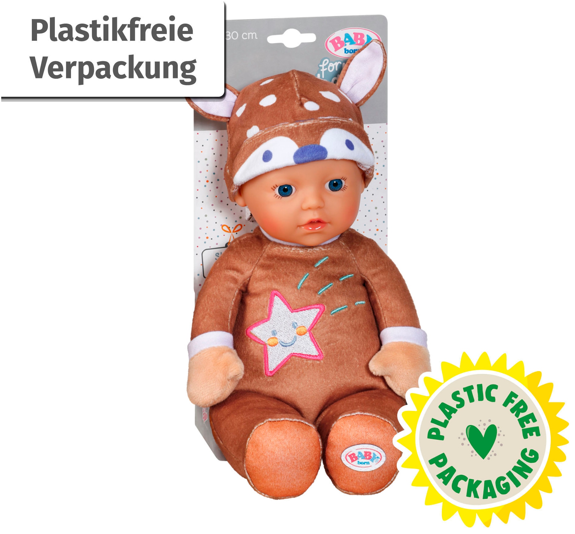 Baby Born Babypuppe »for babies Sleepy Reh, 30 cm«, mit Rassel im Inneren