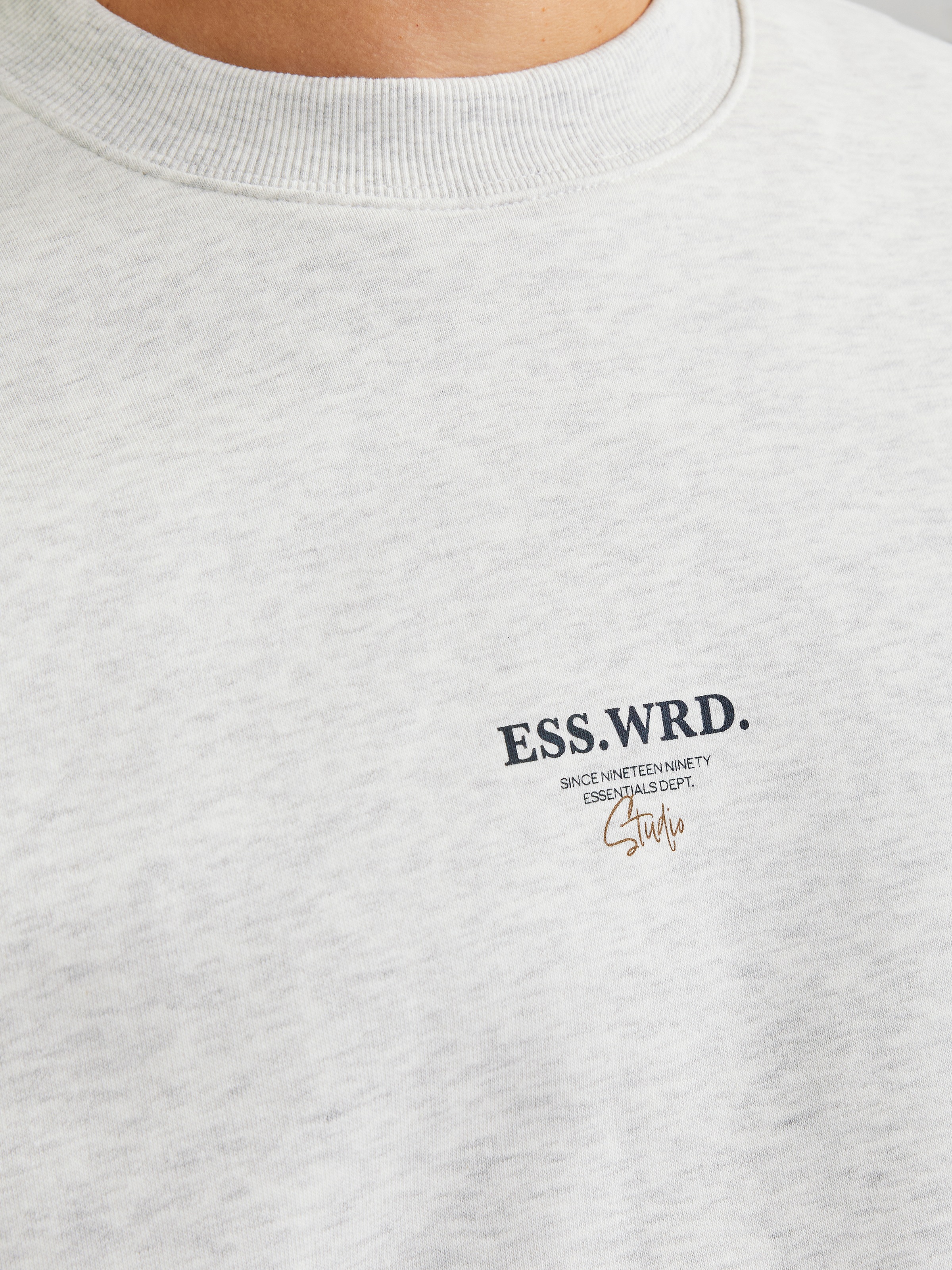 Jack & Jones Sweatshirt »JJEURBAN EDGE STUDIO SWEAT CREW NOOS«, mit Front und Back Print