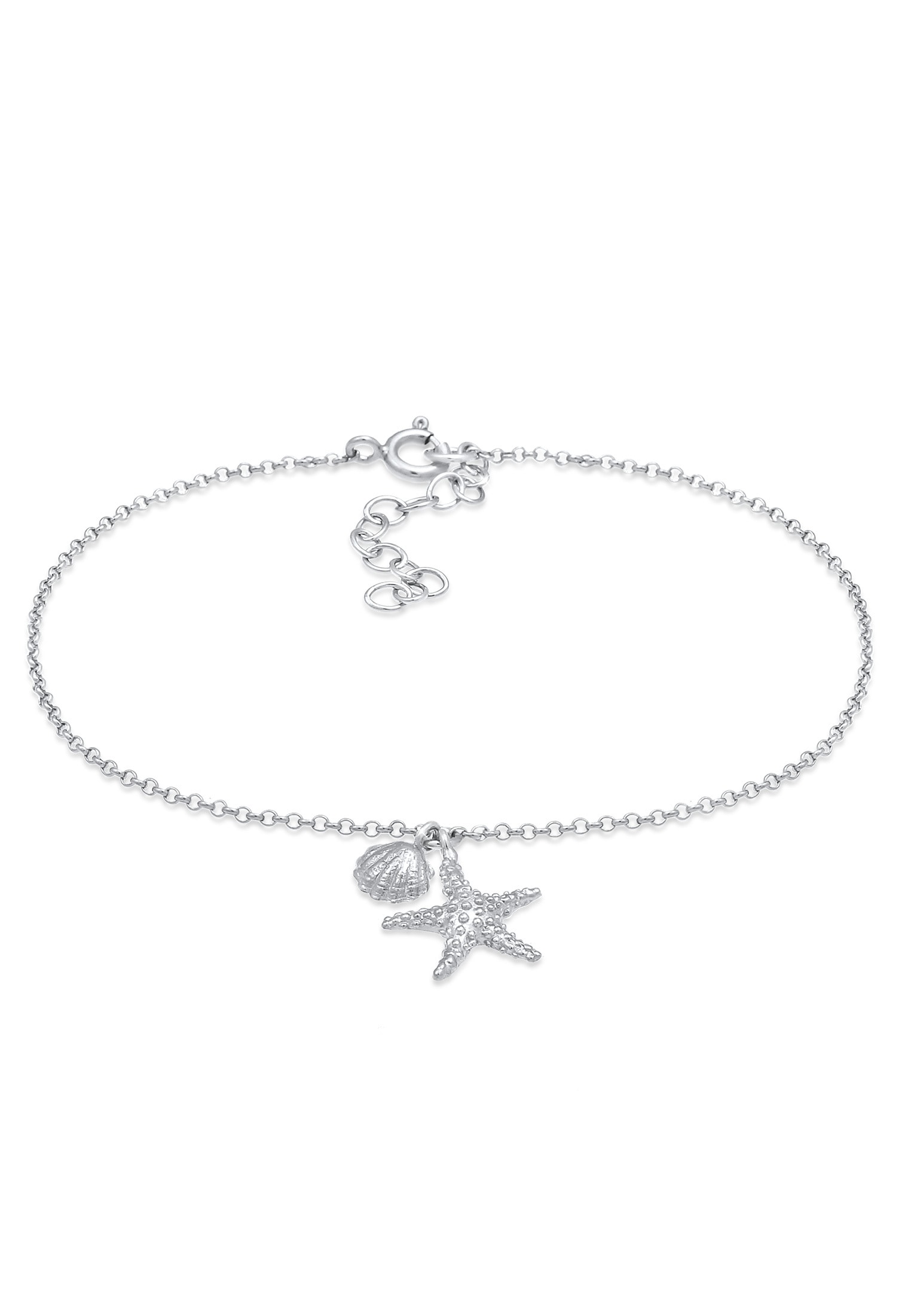 Elli Armkette »Armband Armkettchen Seestern Muschel 925 Silber«
