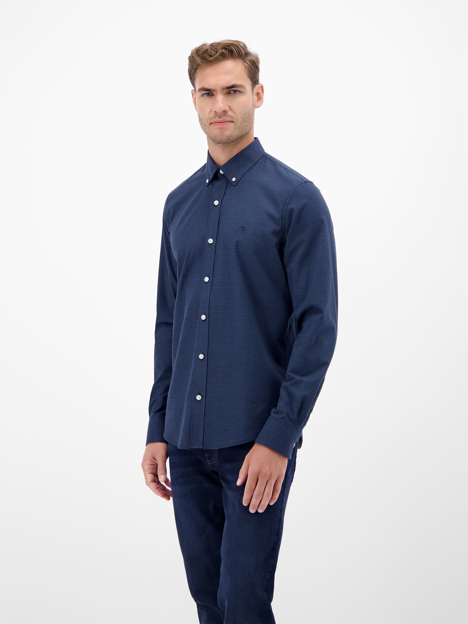 LERROS Karohemd »LERROS Karo Flannel-Stretchhemd - for every day«