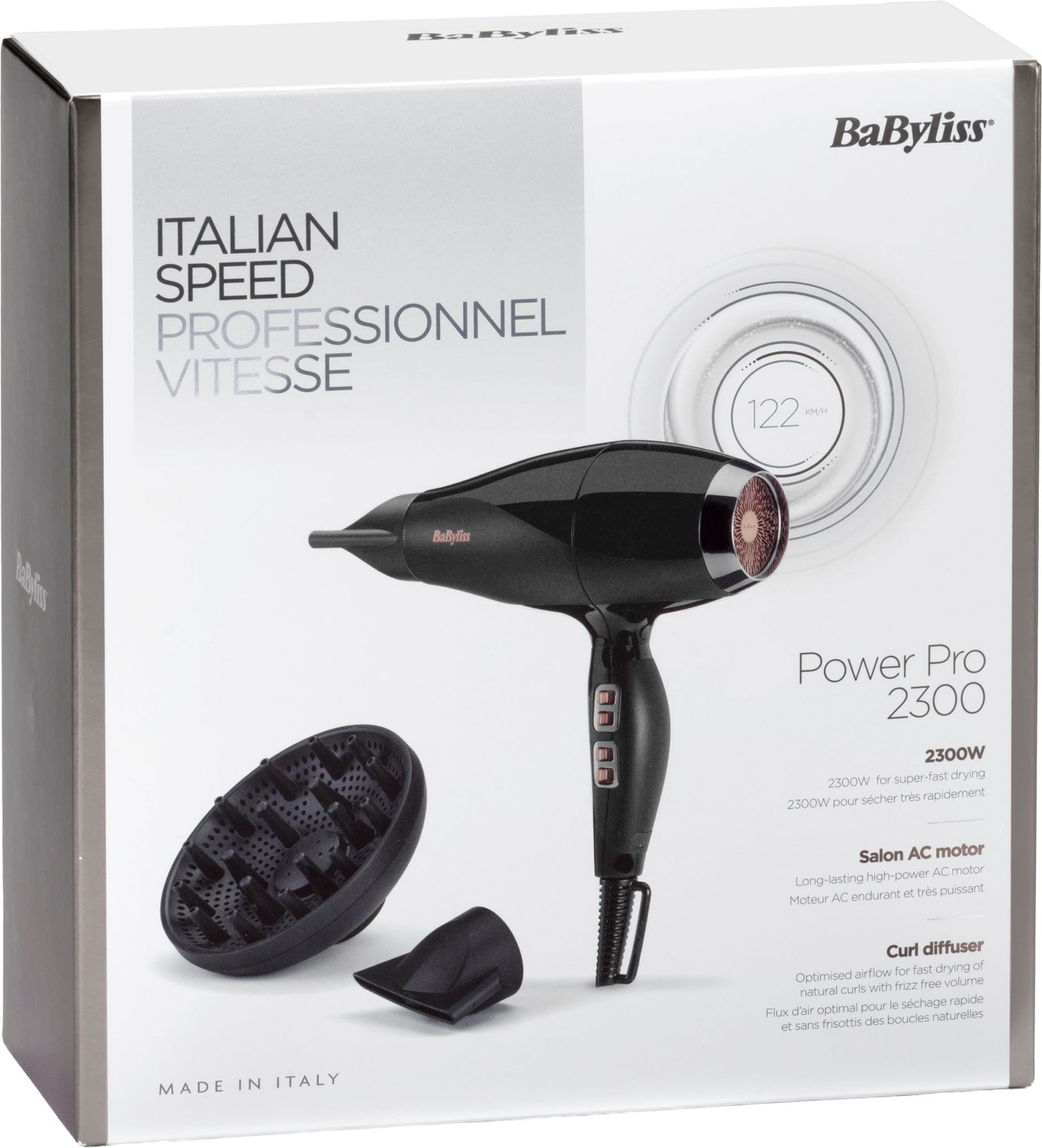 BaByliss Haartrockner »Air Power 2300« 2.300 W BaByliss Air Power 2300 Haartrockner mit Ionen für Glanz, 6716DE